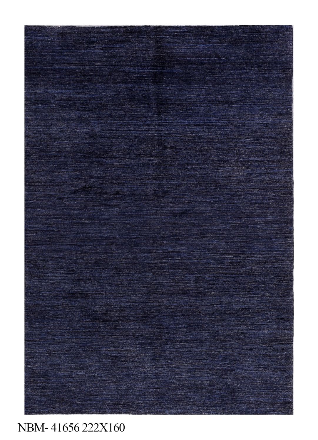 Blauw Tapijt Laagpolig Handgeknoopt Wollen Vloerkleed - Omid Afghan Wool Luxury 222x160