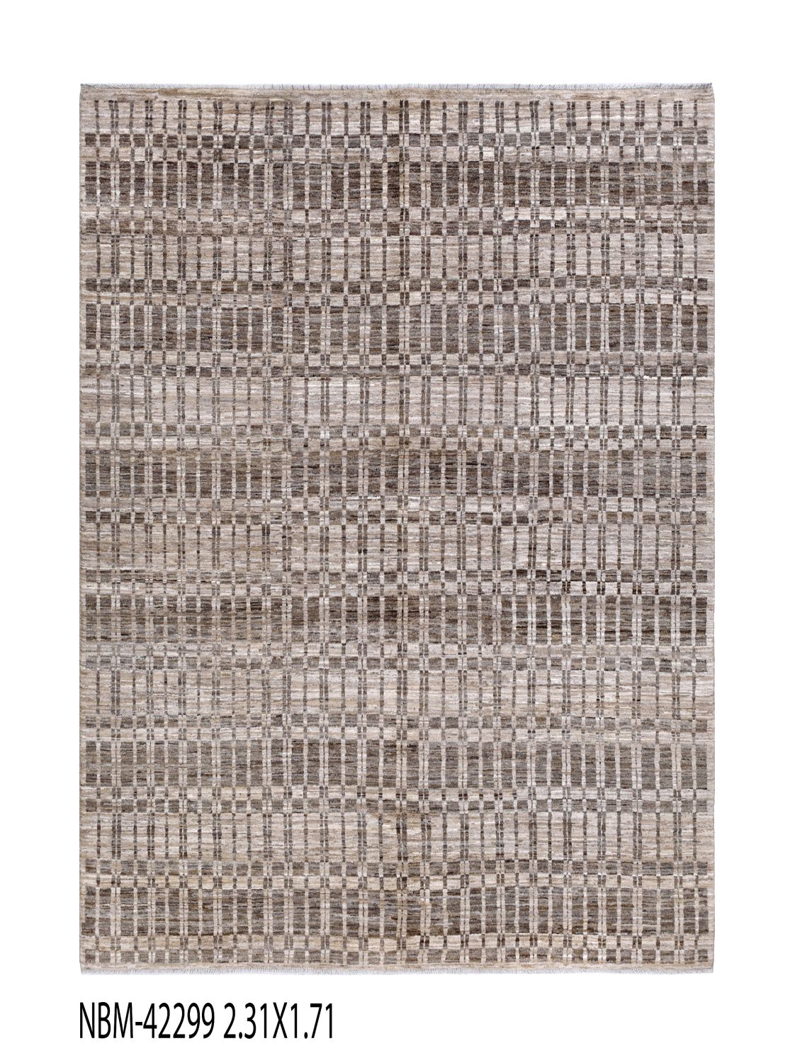 Afghaans Tapijt Laagpolig Handgeknoopt Wollen Vloerkleed - Omid Afghan Wool Luxury 231x171