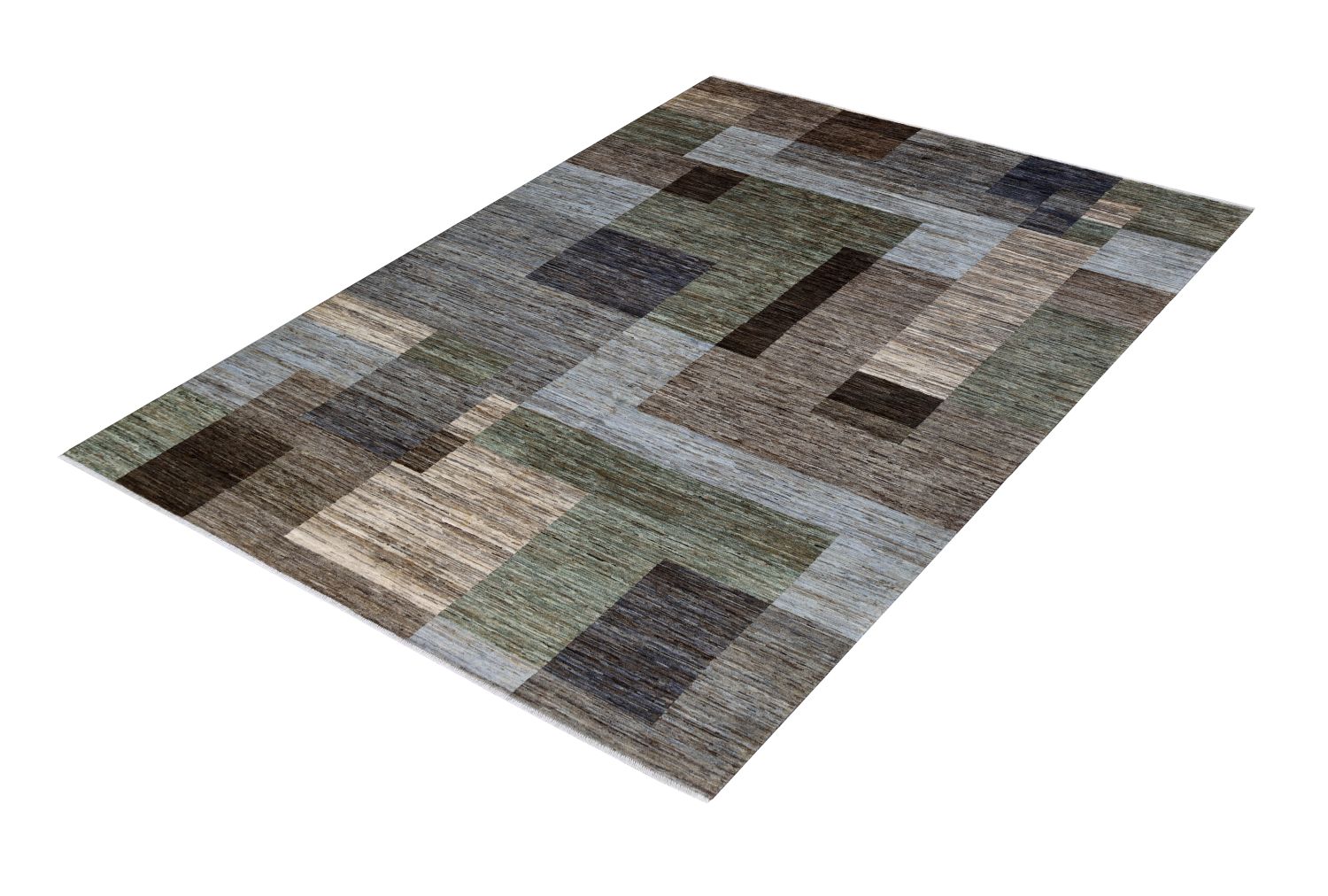 Afghaans Tapijt Laagpolig Handgeknoopt Wollen Vloerkleed - Omid Afghan Wool Luxury 297x201