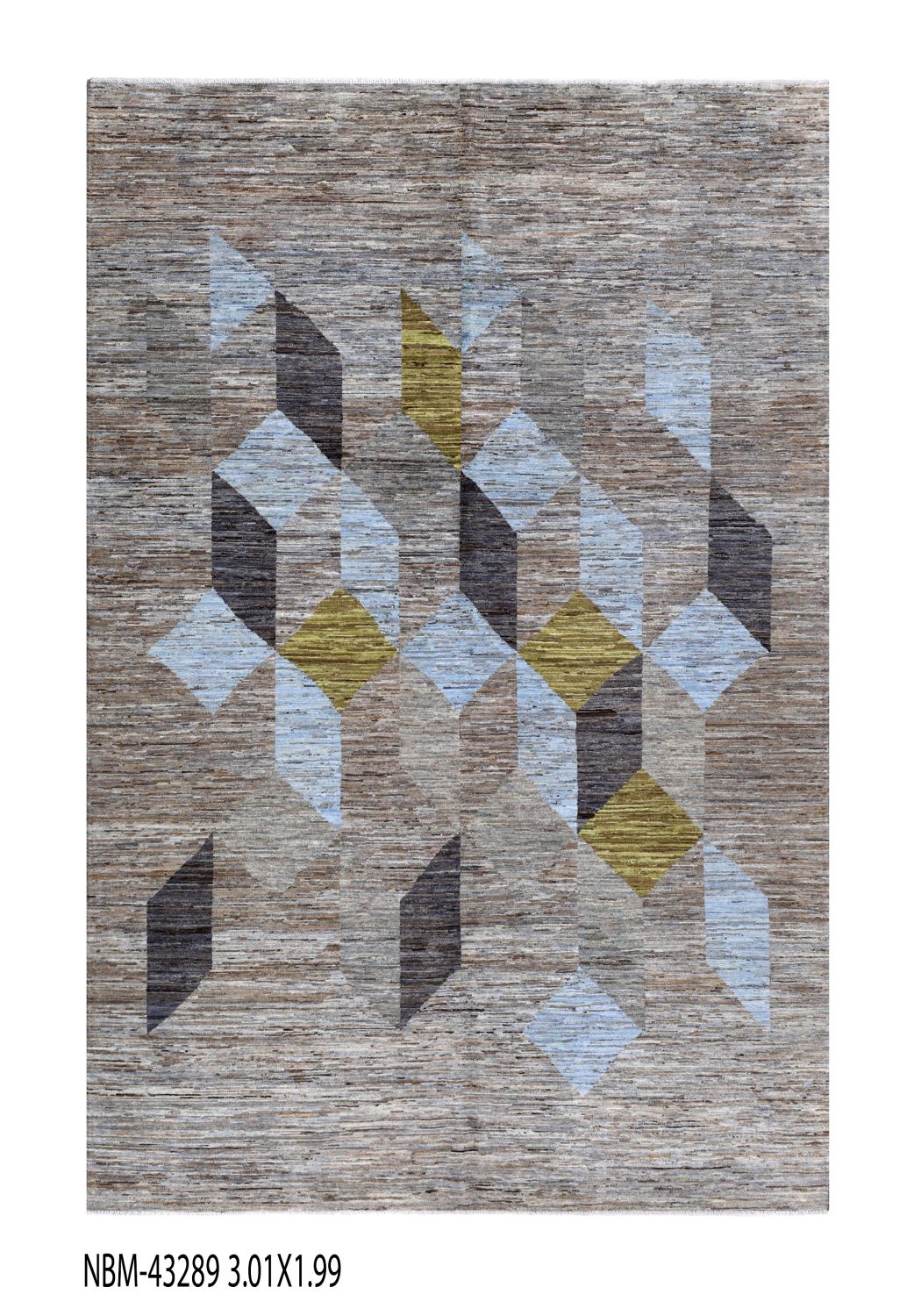 Afghaans Tapijt Laagpolig Handgeknoopt Wollen Vloerkleed - Omid Afghan Wool Luxury 301x199