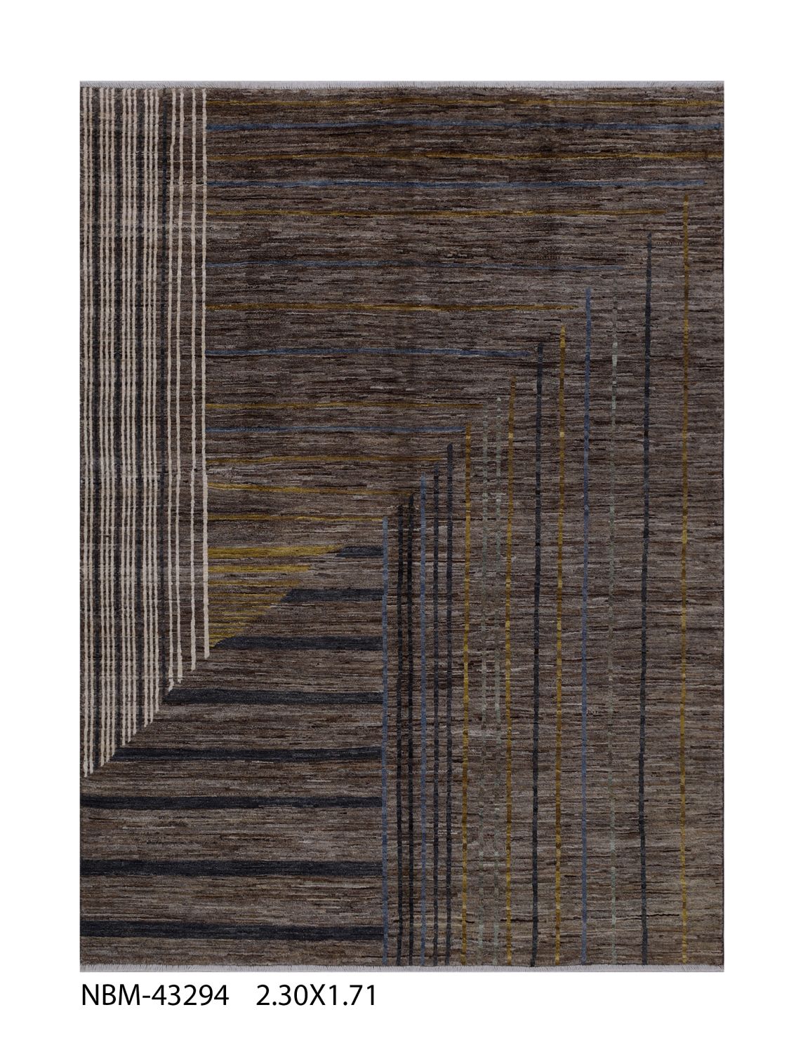 Afghaans Tapijt Laagpolig Handgeknoopt Wollen Vloerkleed - Omid Afghan Wool Luxury 230x171