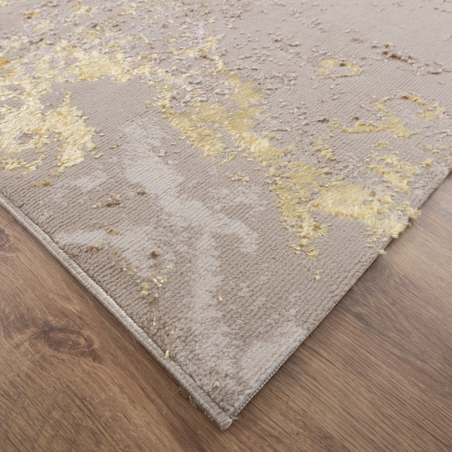 Beige Tapijt Laagpolig Vloerkleed Omid Marbella