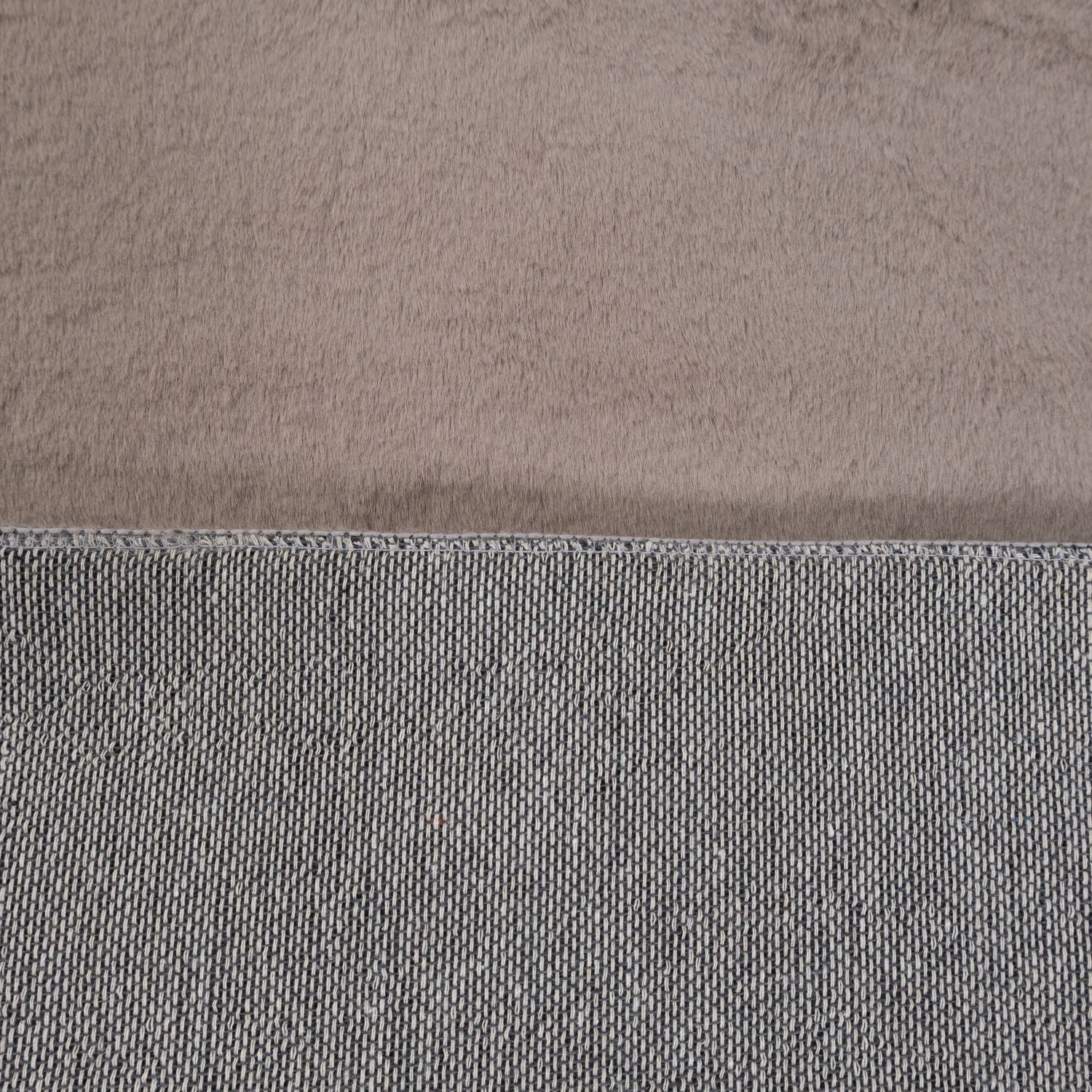 Taupe Tapijt Zacht Hoogpolig Vloerkleed Omid Extra Fluffy