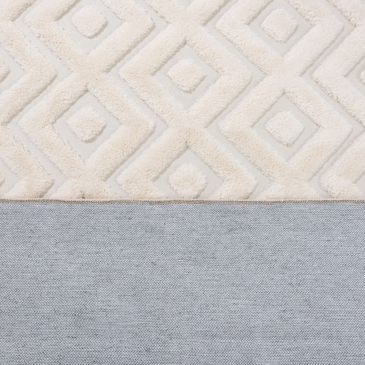 Créme Tapijt Laagpolig Vloerkleed Omid Wasbaar Japondi - Omid Carpets