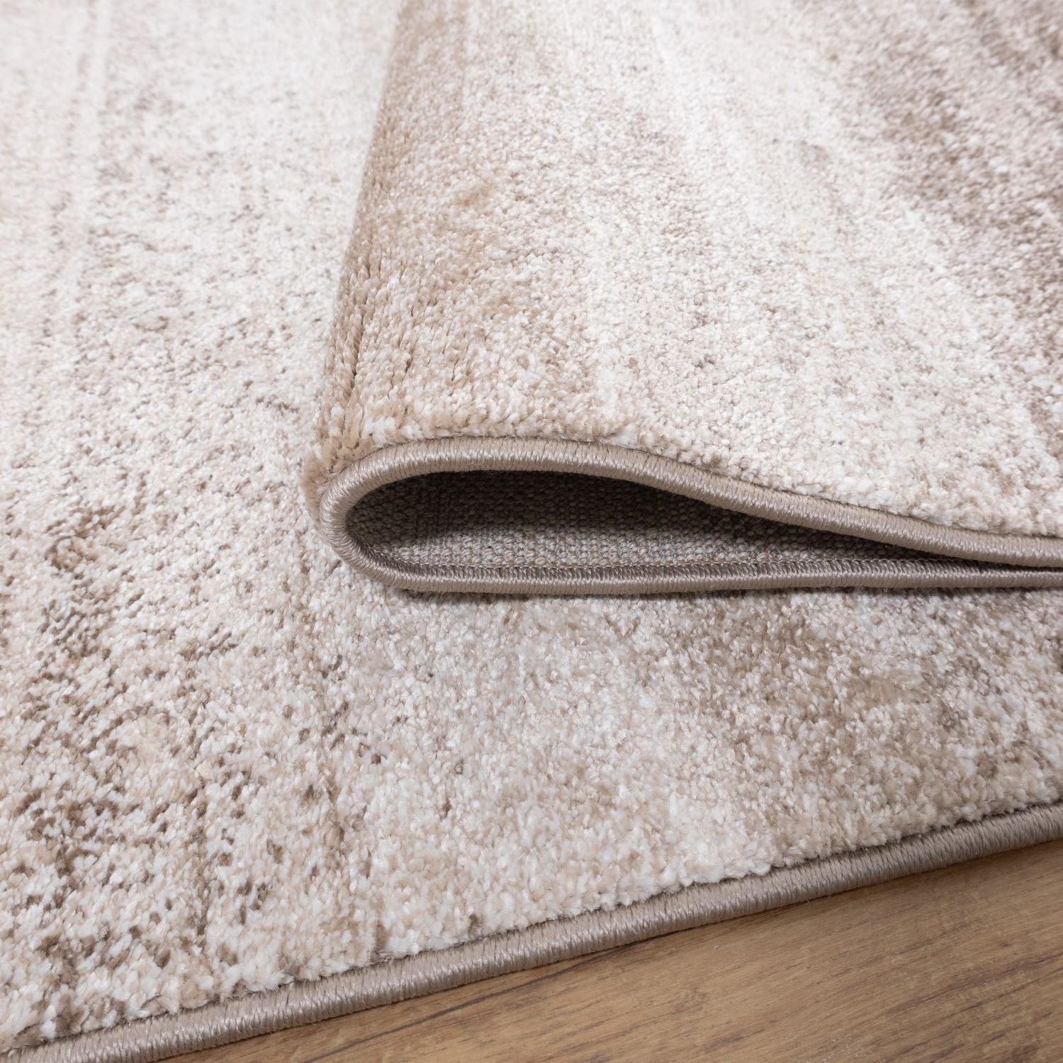 Beige Tapijt Laagpolig Vloerkleed Omid Premium Marble