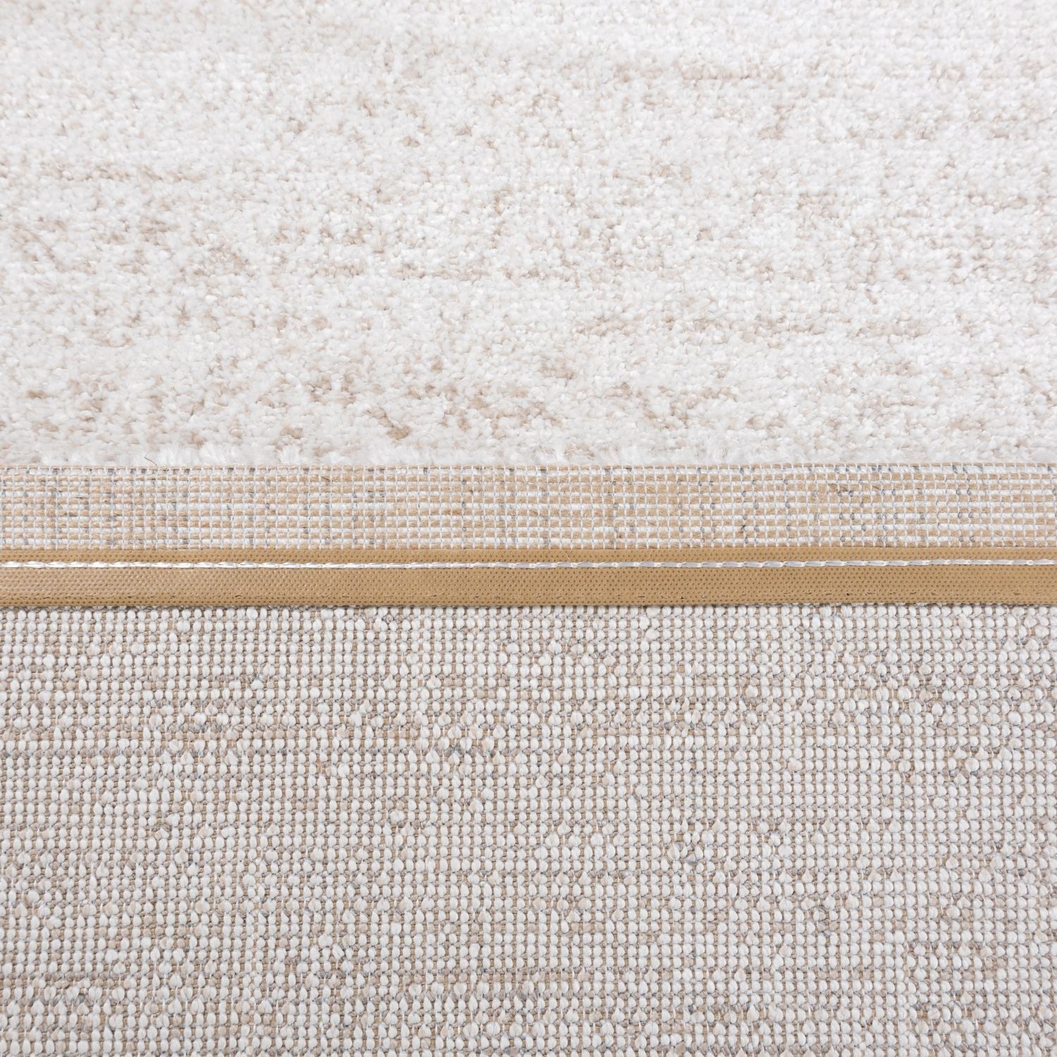 Crème Tapijt Laagpolig Vloerkleed Omid Premium Marble
