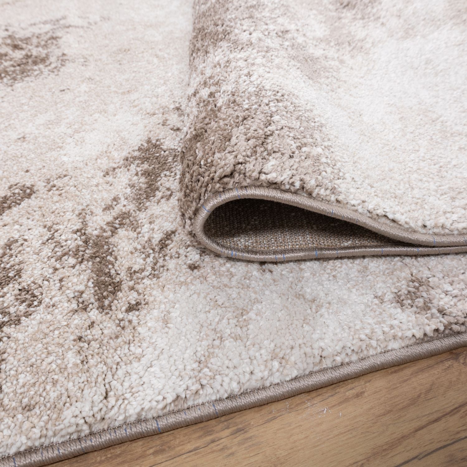 Beige Tapijt Laagpolig Vloerkleed Omid Premium Marble