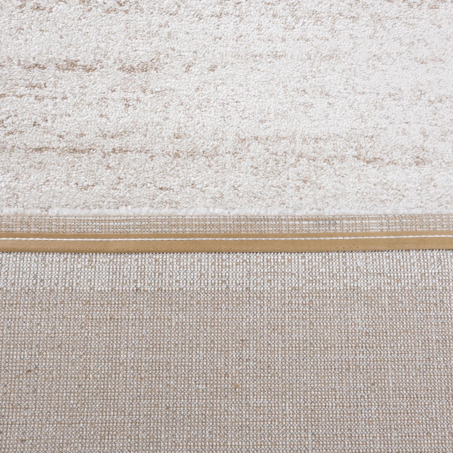 Crème Tapijt Laagpolig Vloerkleed Omid Premium Marble