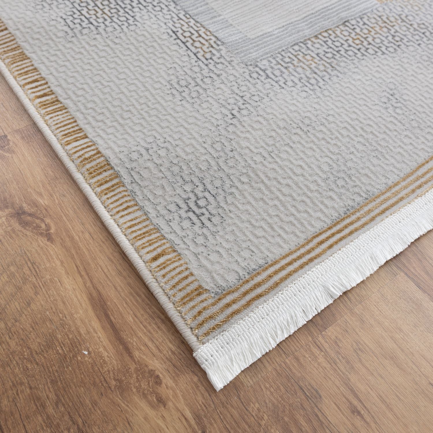 Grijs Tapijt Laagpolig Vloerkleed Omid Beige Essence