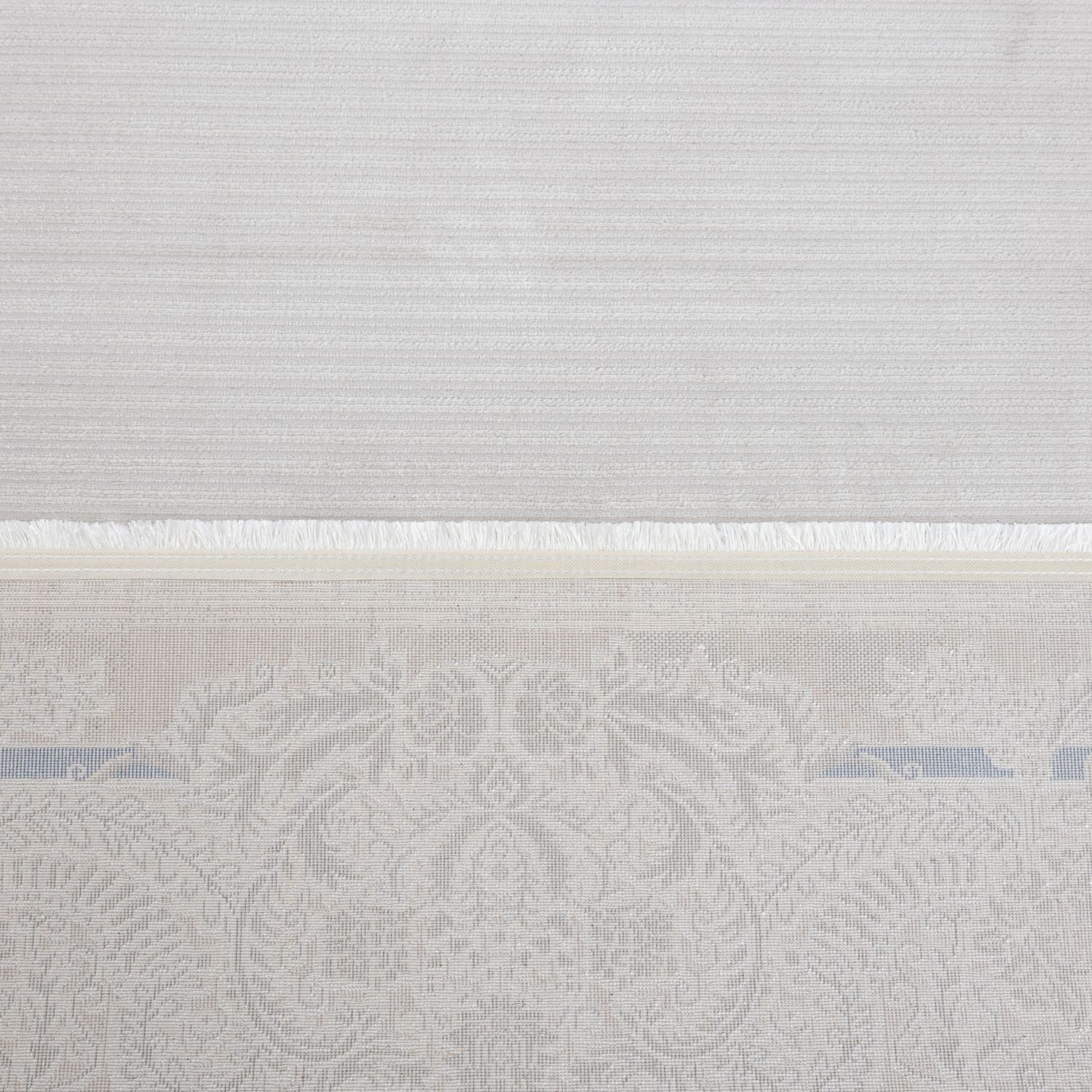 Blauw Tapijt Laagpolig Vloerkleed Omid Beige Essence