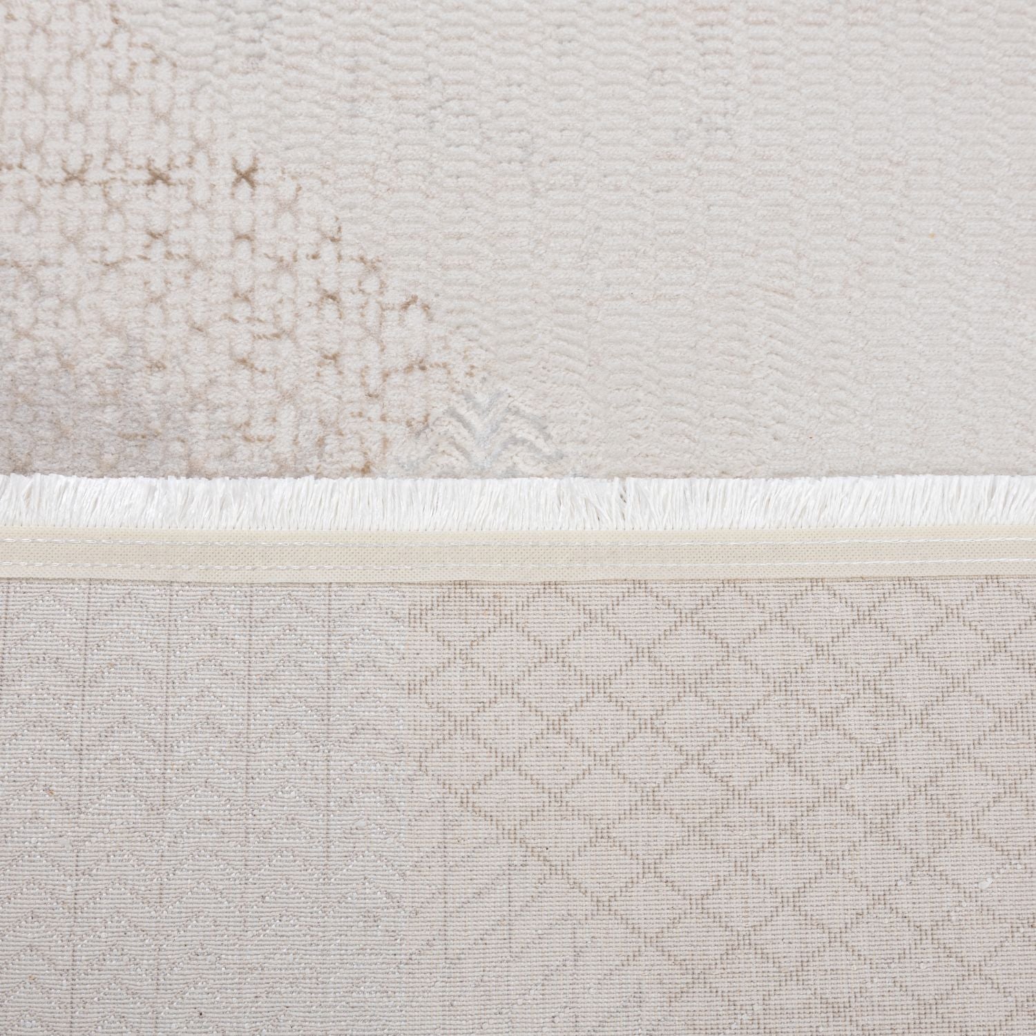 Cremé Tapijt Laagpolig Vloerkleed Omid Beige Essence