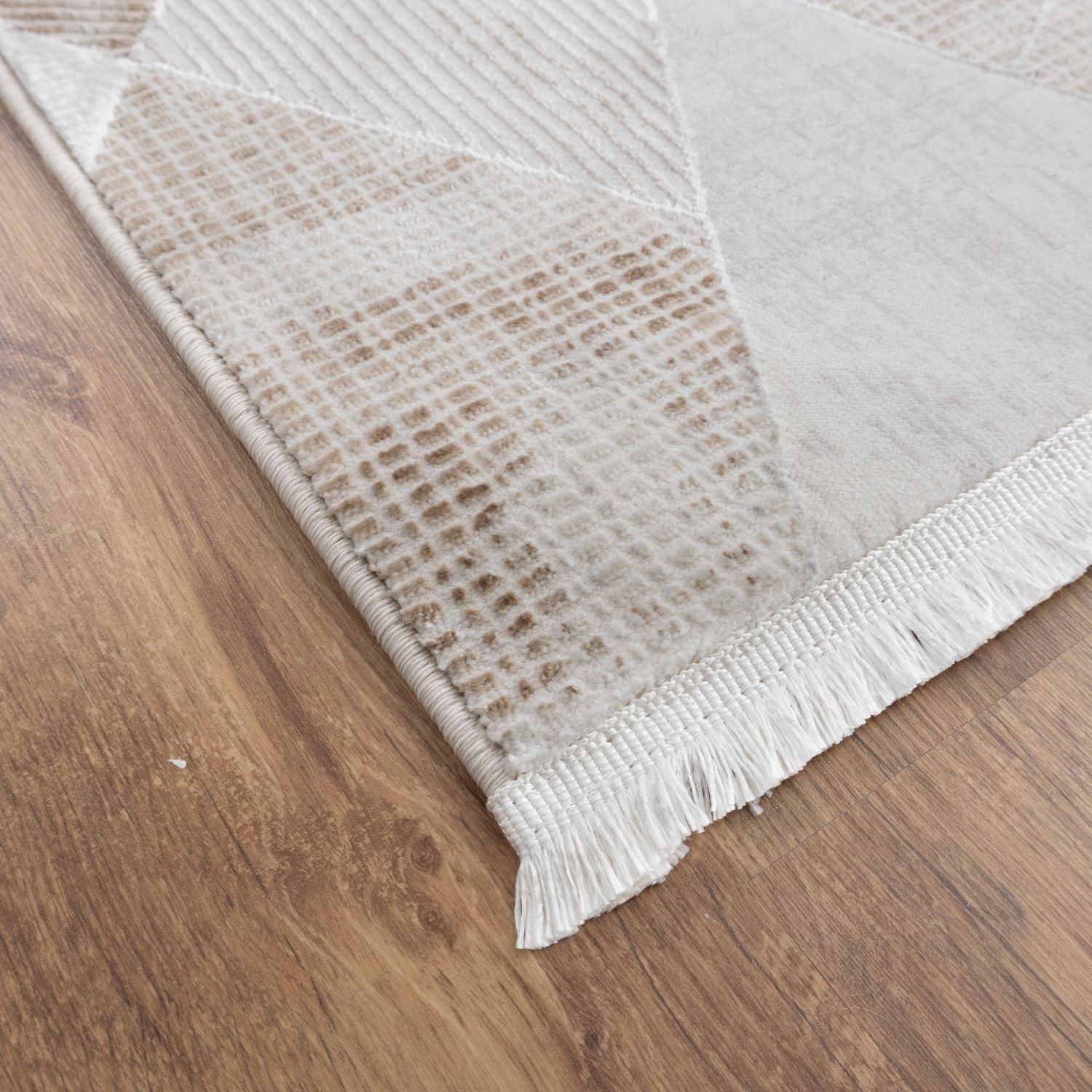 Cremé Tapijt Laagpolig Vloerkleed Omid Beige Essence