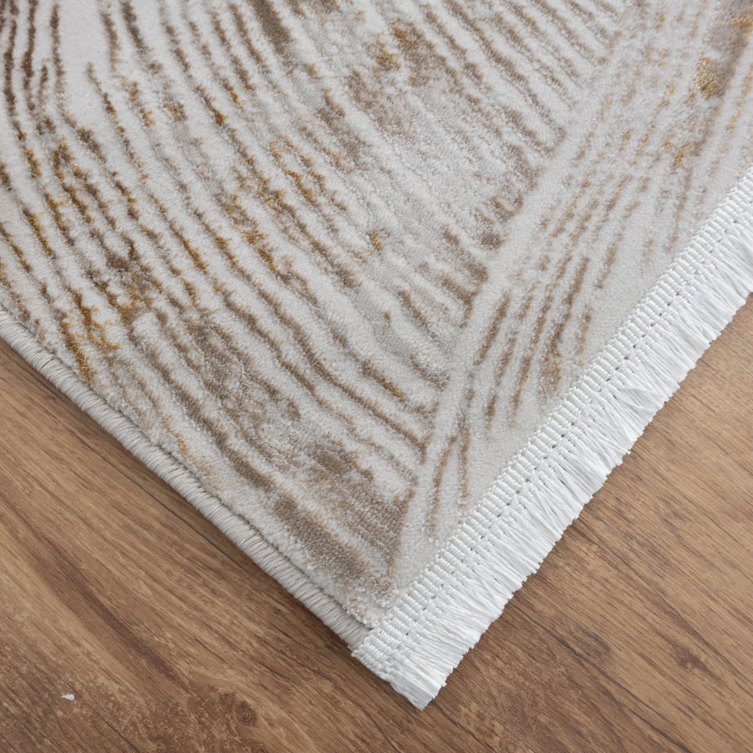 Cremé Tapijt Laagpolig Vloerkleed Omid Beige Essence