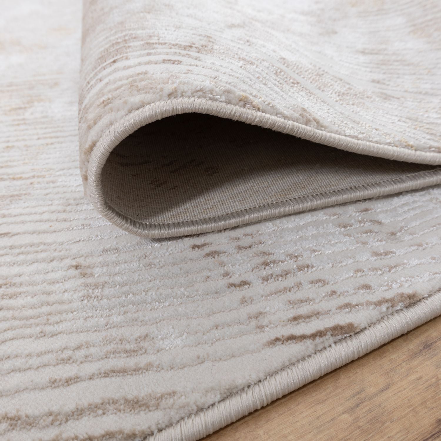Cremé Tapijt Laagpolig Vloerkleed Omid Beige Essence