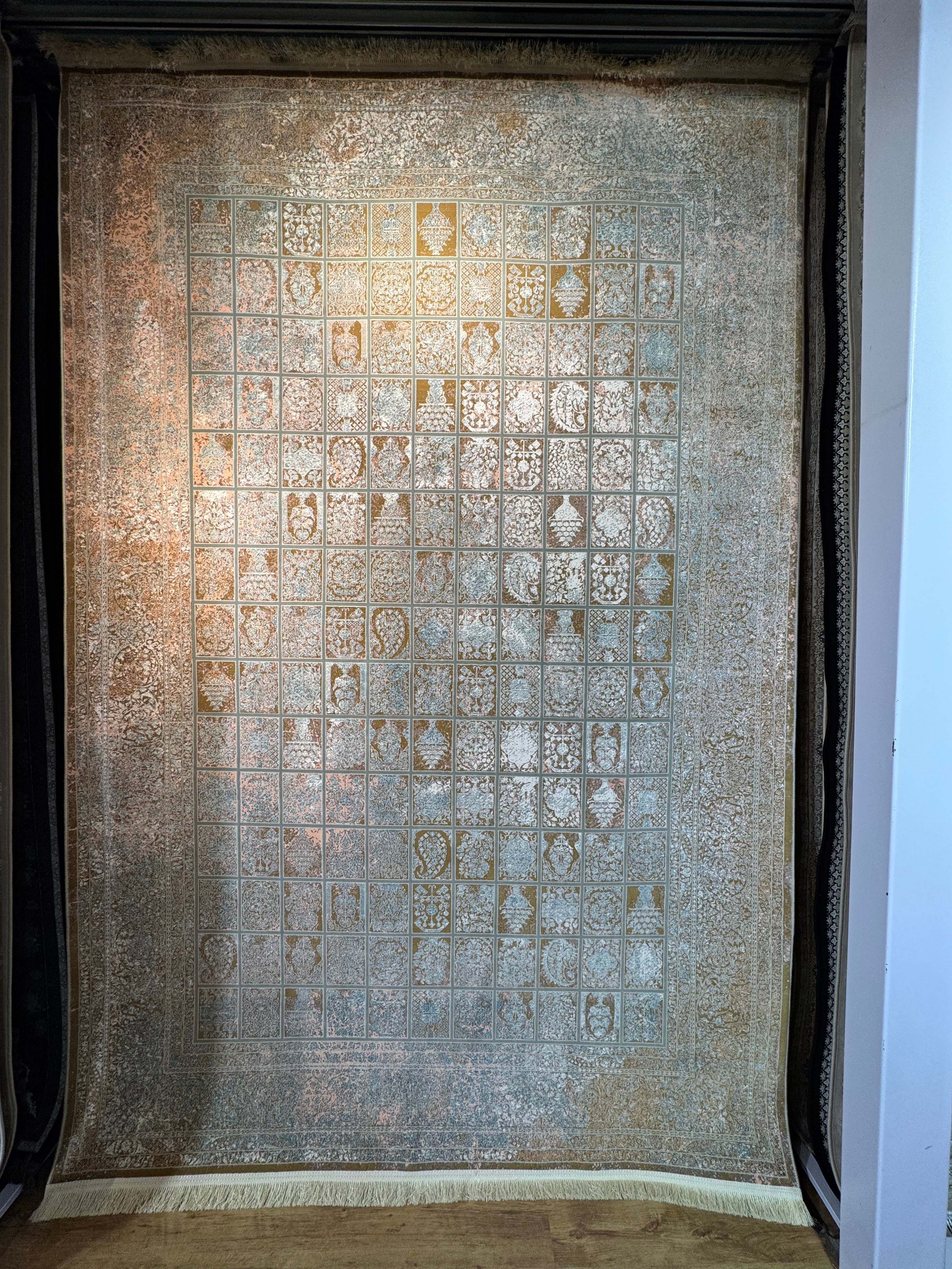 قالین 1200 شانه * Beige Tapijt Laagpolig Klassiek Vloerkleed - Omid Premium Classic Hand Look - 3 Miljoen punten/m² - Omid Carpets