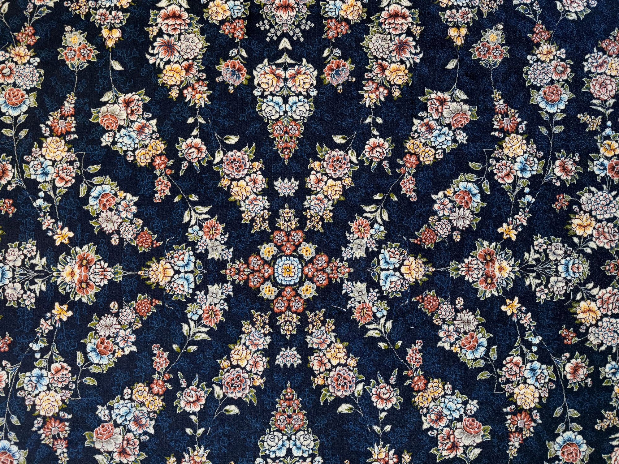 قالین 700 شانه * Blauw Tapijt Laagpolig Klassiek Vloerkleed - Omid Premium Classic - 1,5 Miljoen punten/m²