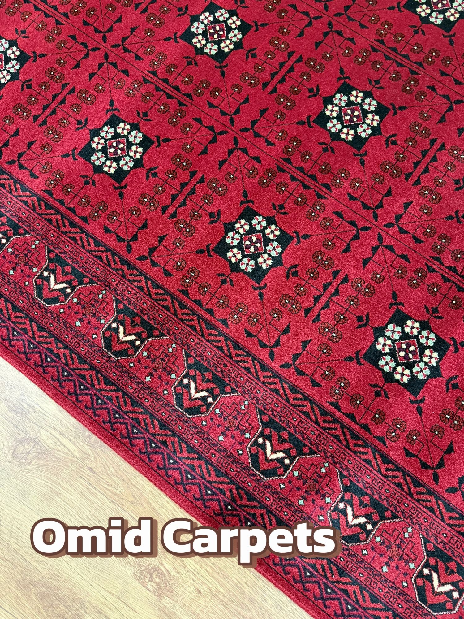 قالین 700 شانه * Rood Tapijt Laagpolig Klassiek Vloerkleed - Omid Premium Classic - 1,5 Miljoen punten/m²