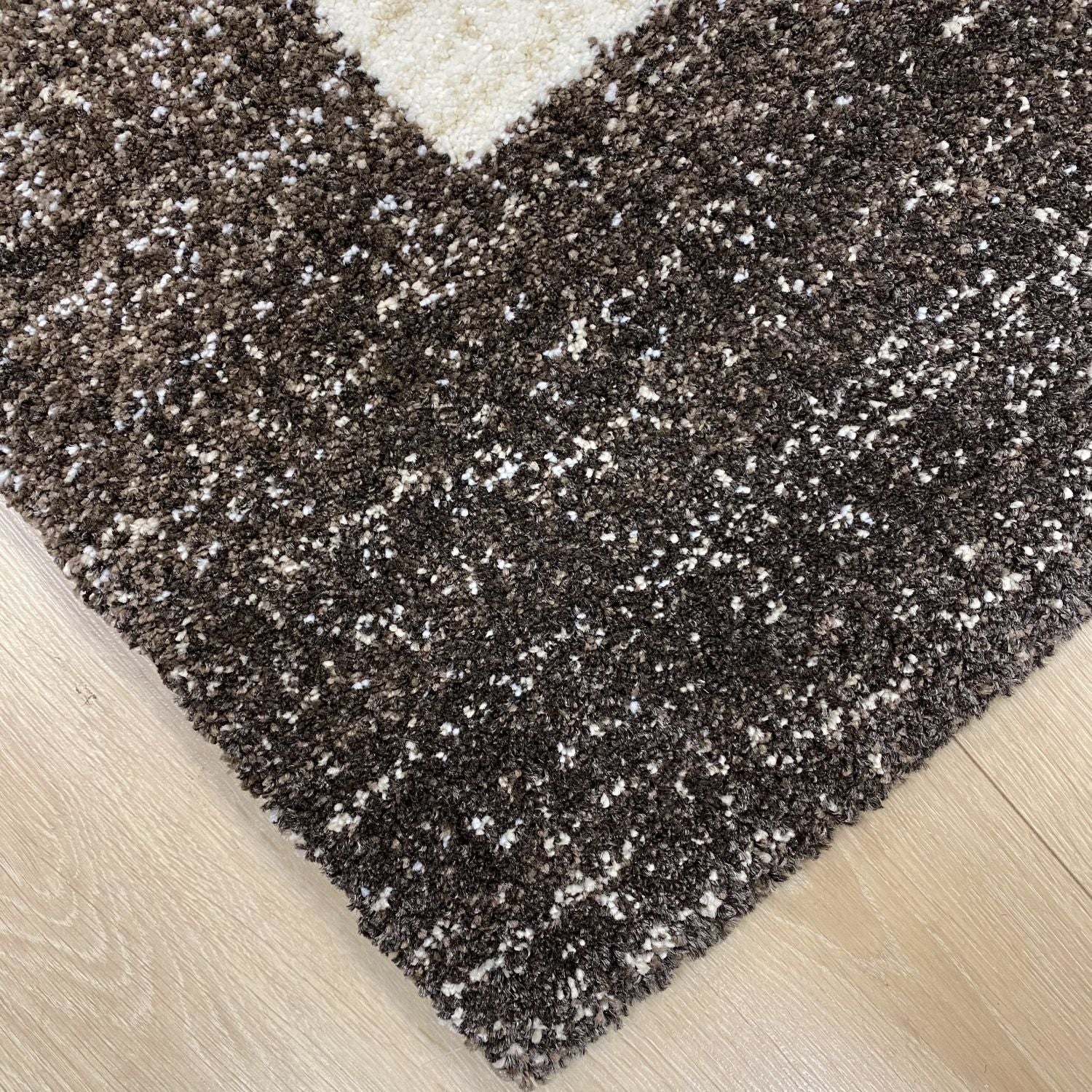 Crème Tapijt Dik Laagpolig Vloerkleed Omid Zen Premium Feeling Kader