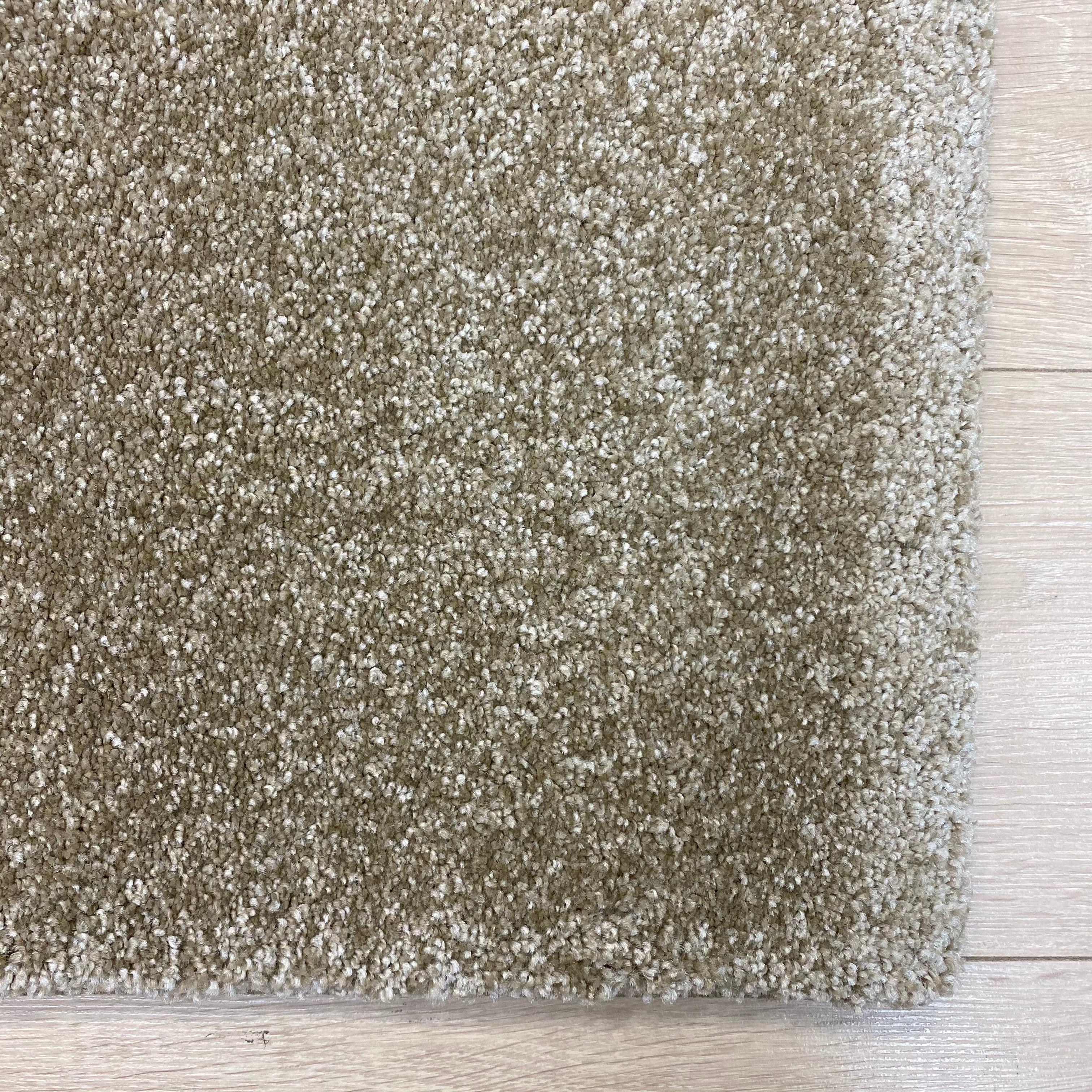 Beige Tapijt Dik Laagpolig Vloerkleed Omid Zen Premium Feeling Volledig Effen