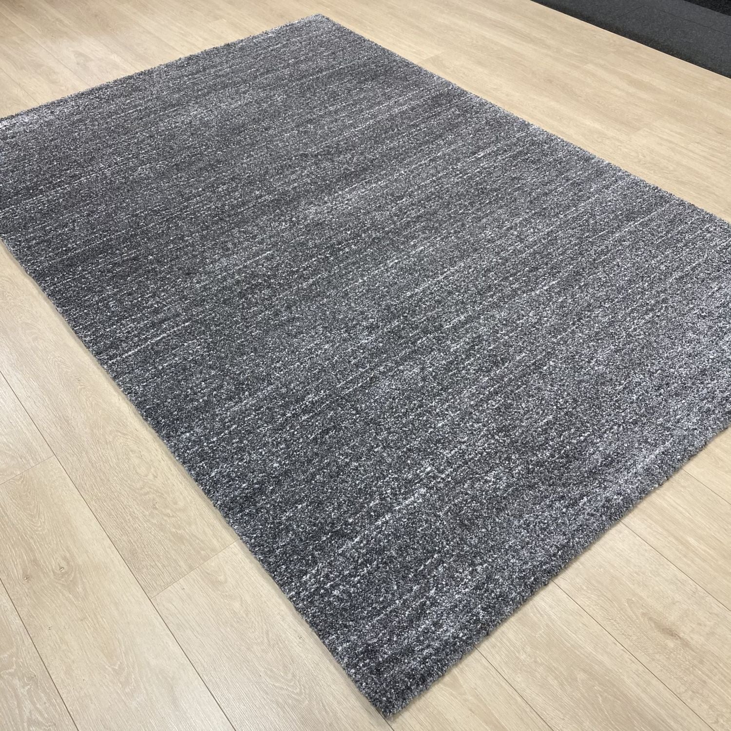 Grijs Tapijt Dik Laagpolig Vloerkleed Omid Zen Premium Feeling Gespikkeld