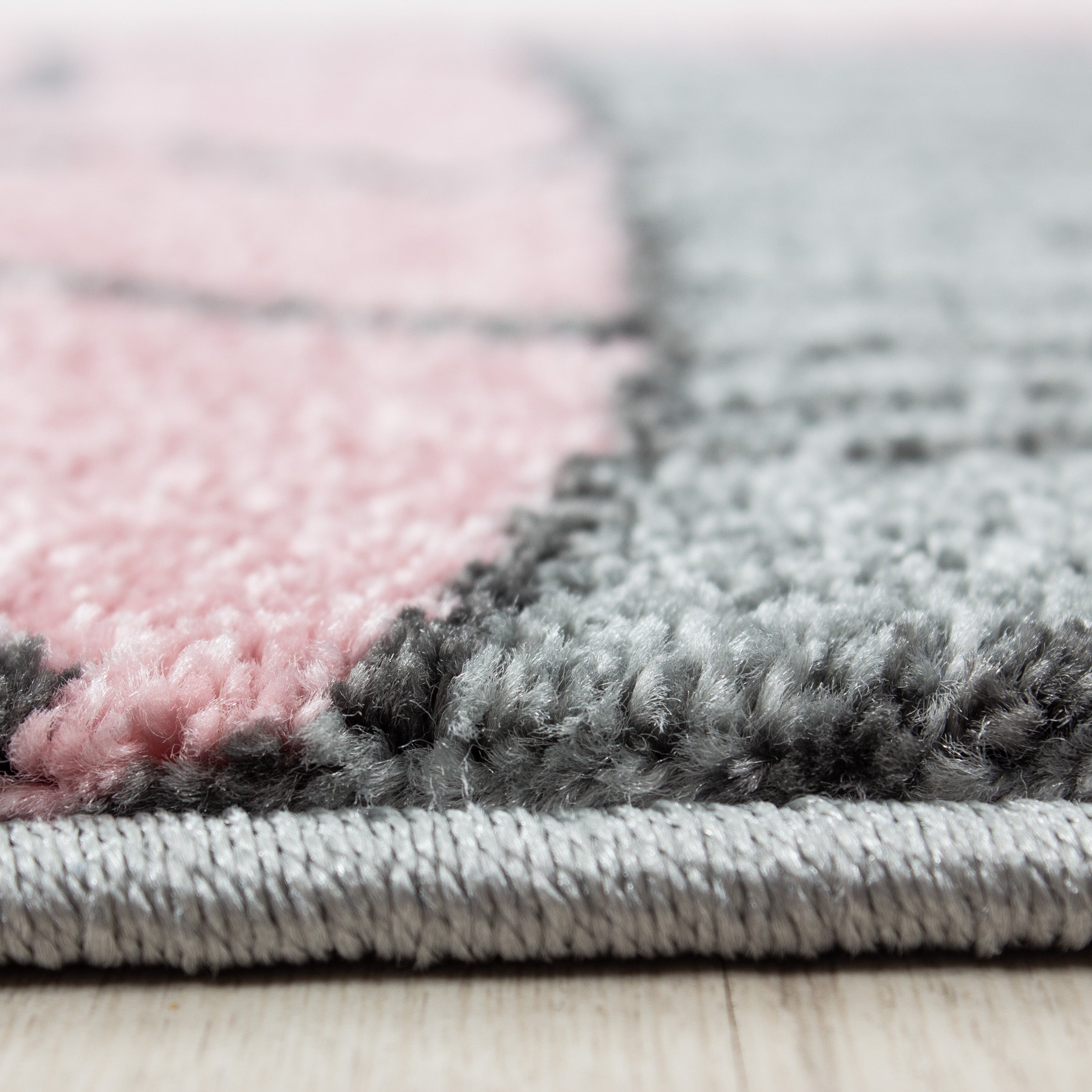 Kindertapijt Omid Beertje in de Wolken Roos Vloerkleed - Omid Carpets