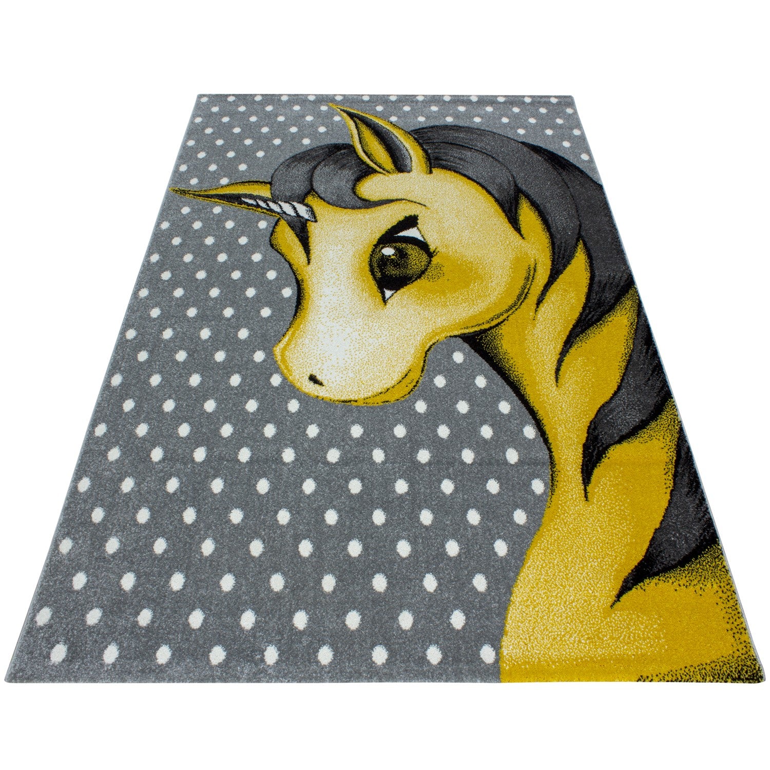 Kindertapijt Omid Unicorn Geel Vloerkleed - Omid Carpets