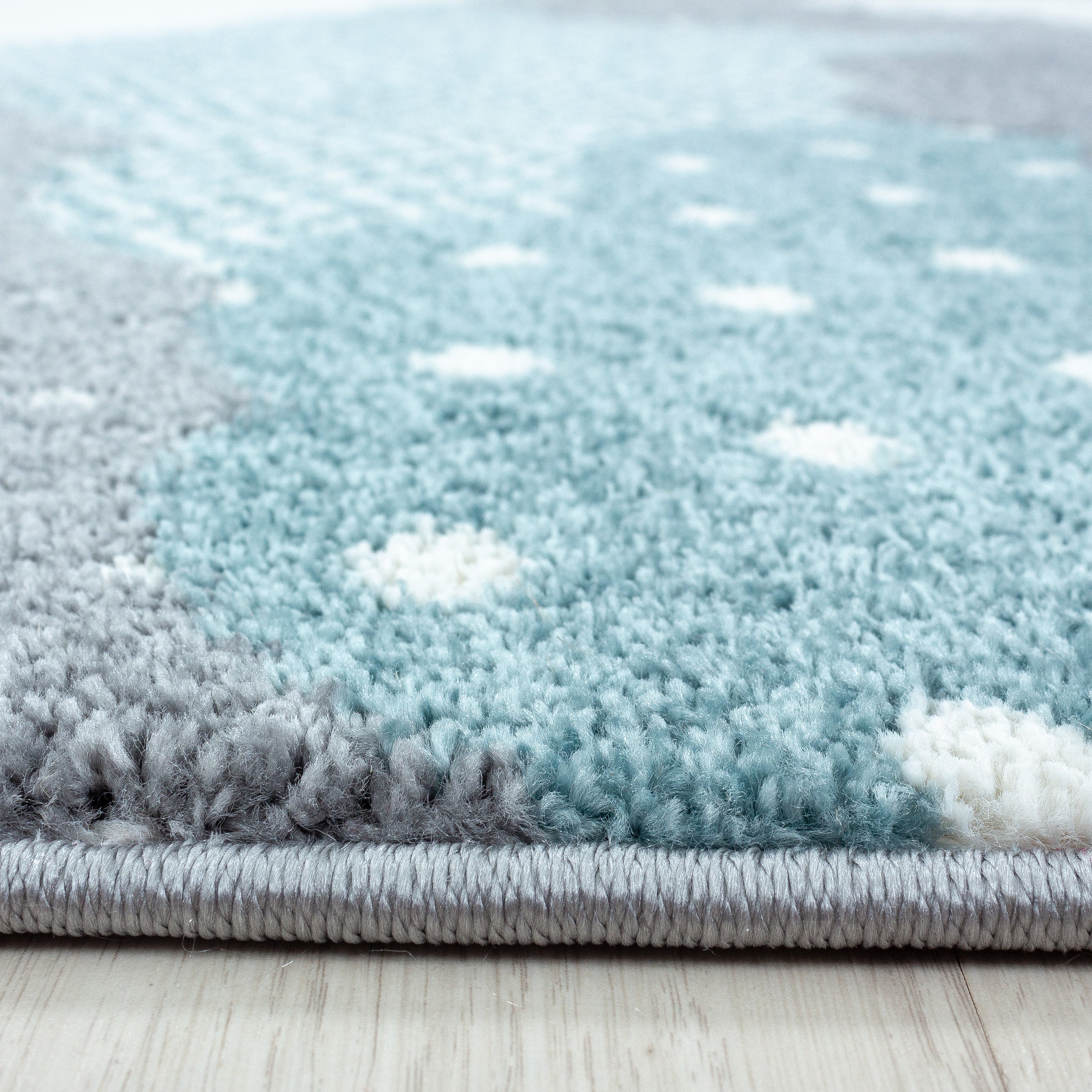 Kindertapijt Omid Wolkjeshemel Blauw Vloerkleed - Omid Carpets
