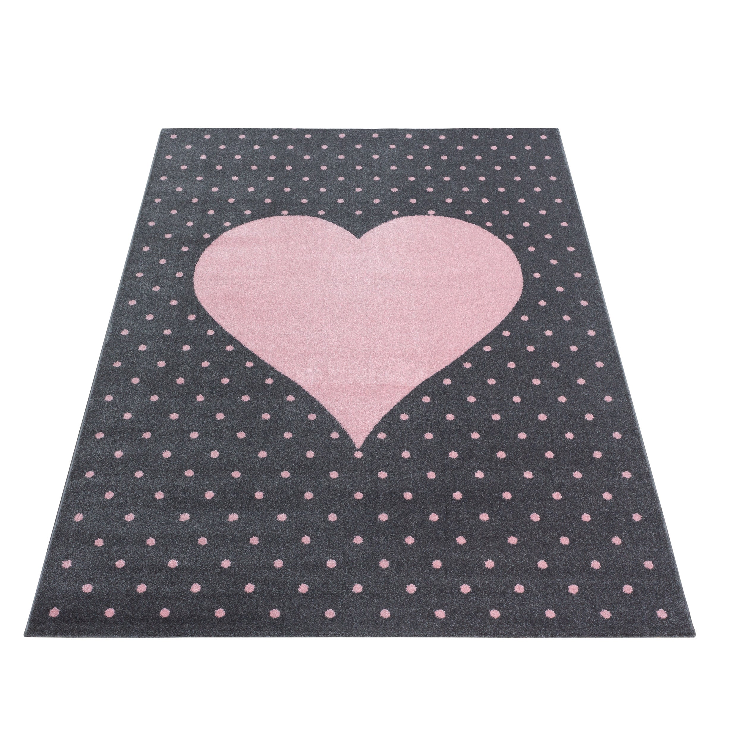 Kindertapijt Omid Hartje Roos Vloerkleed - Omid Carpets
