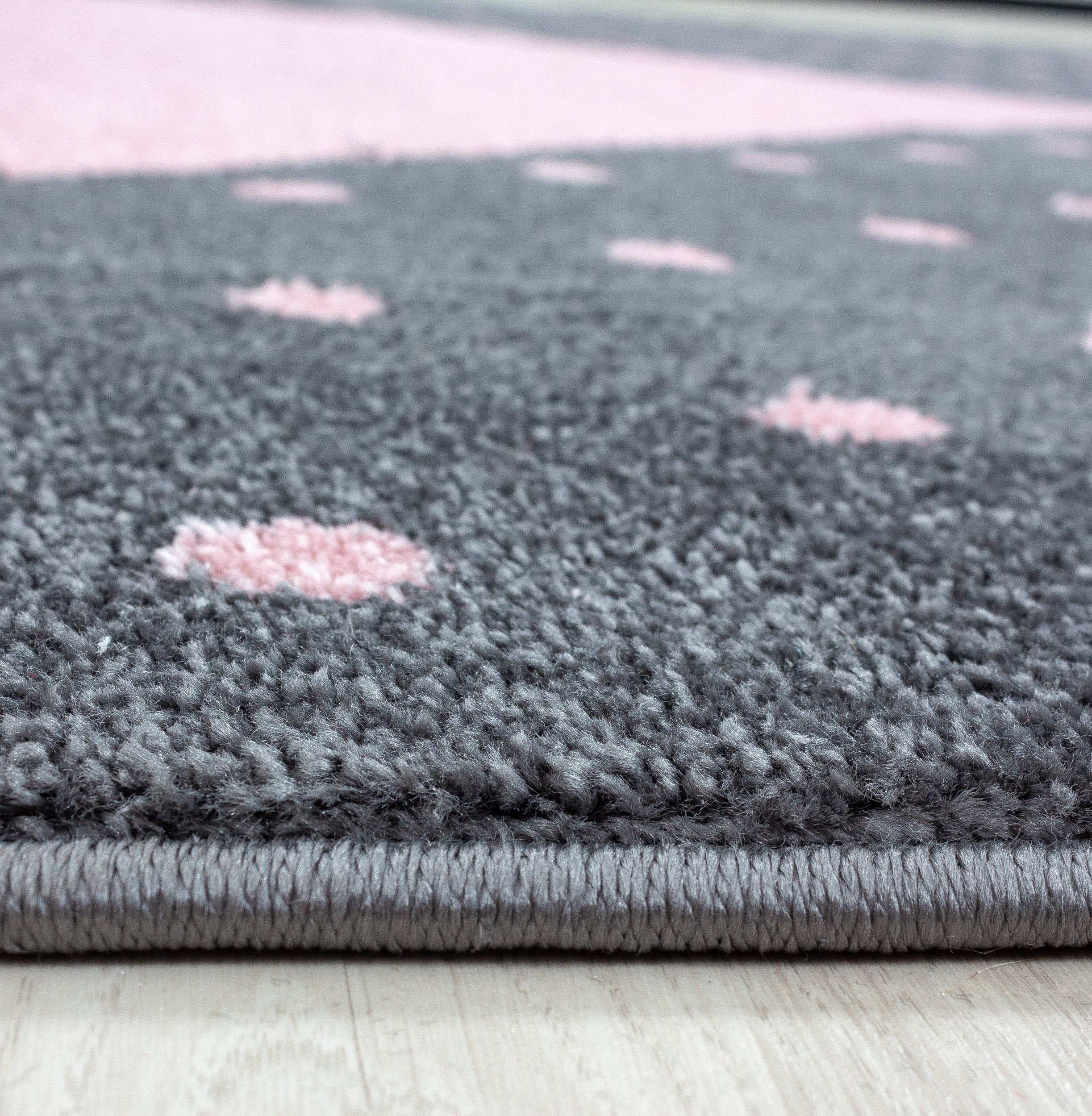 Kindertapijt Omid Hartje Roos Vloerkleed - Omid Carpets