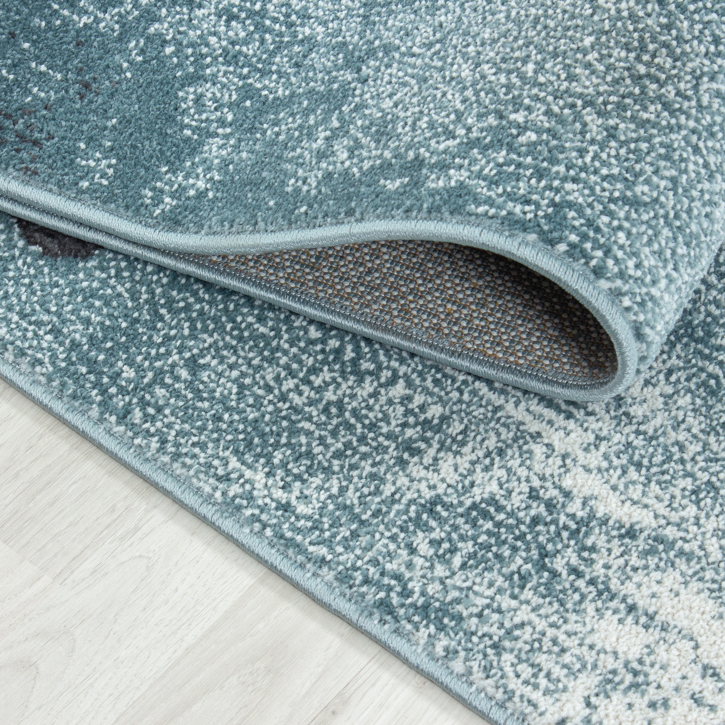 Kindertapijt Omid Schildpad Blauw Vloerkleed - Omid Carpets