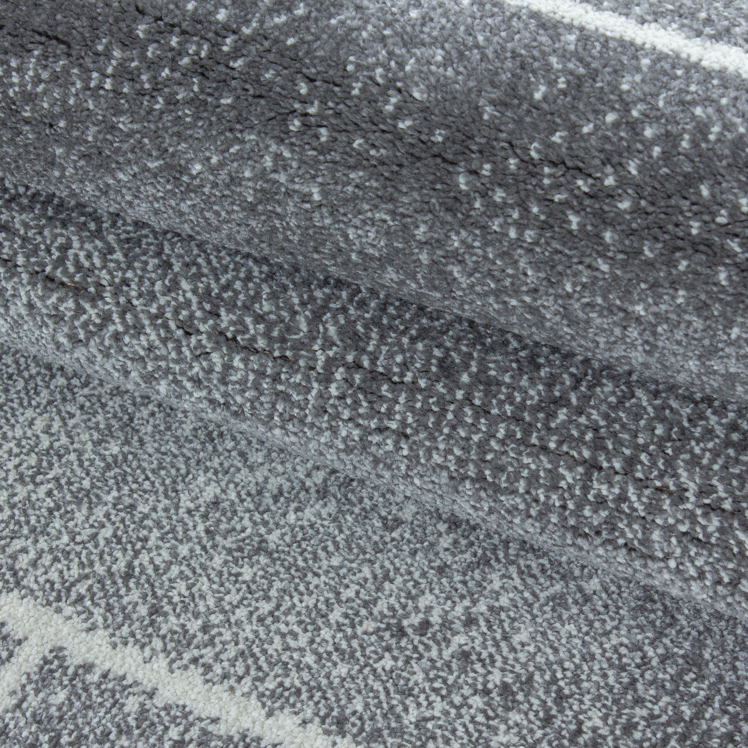 Grijs Tapijt Laagpolig Vloerkleed Omid Modern Geometry - Omid Carpets