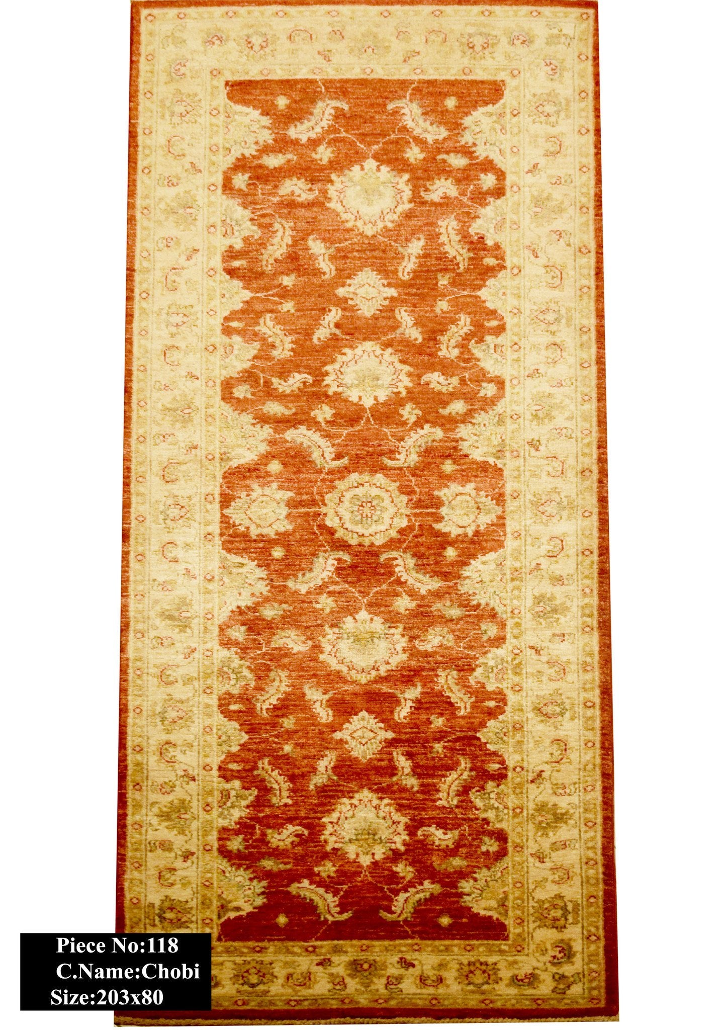 Roestoranje Ziegler Tapijt 203x80 - Omid Carpets