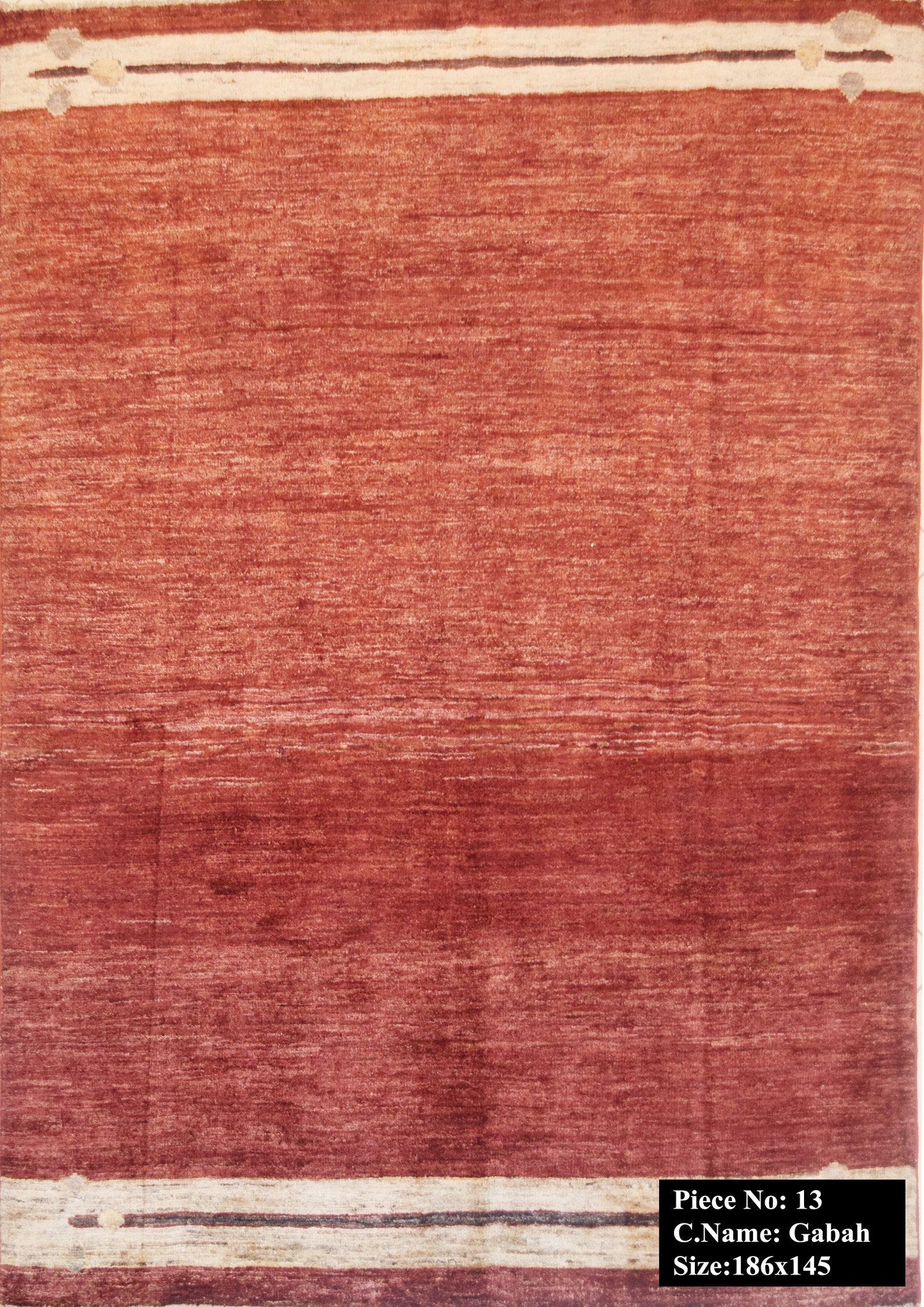 Mahonie Bruine Gabbah Tapijt 186x145 - Omid Carpets