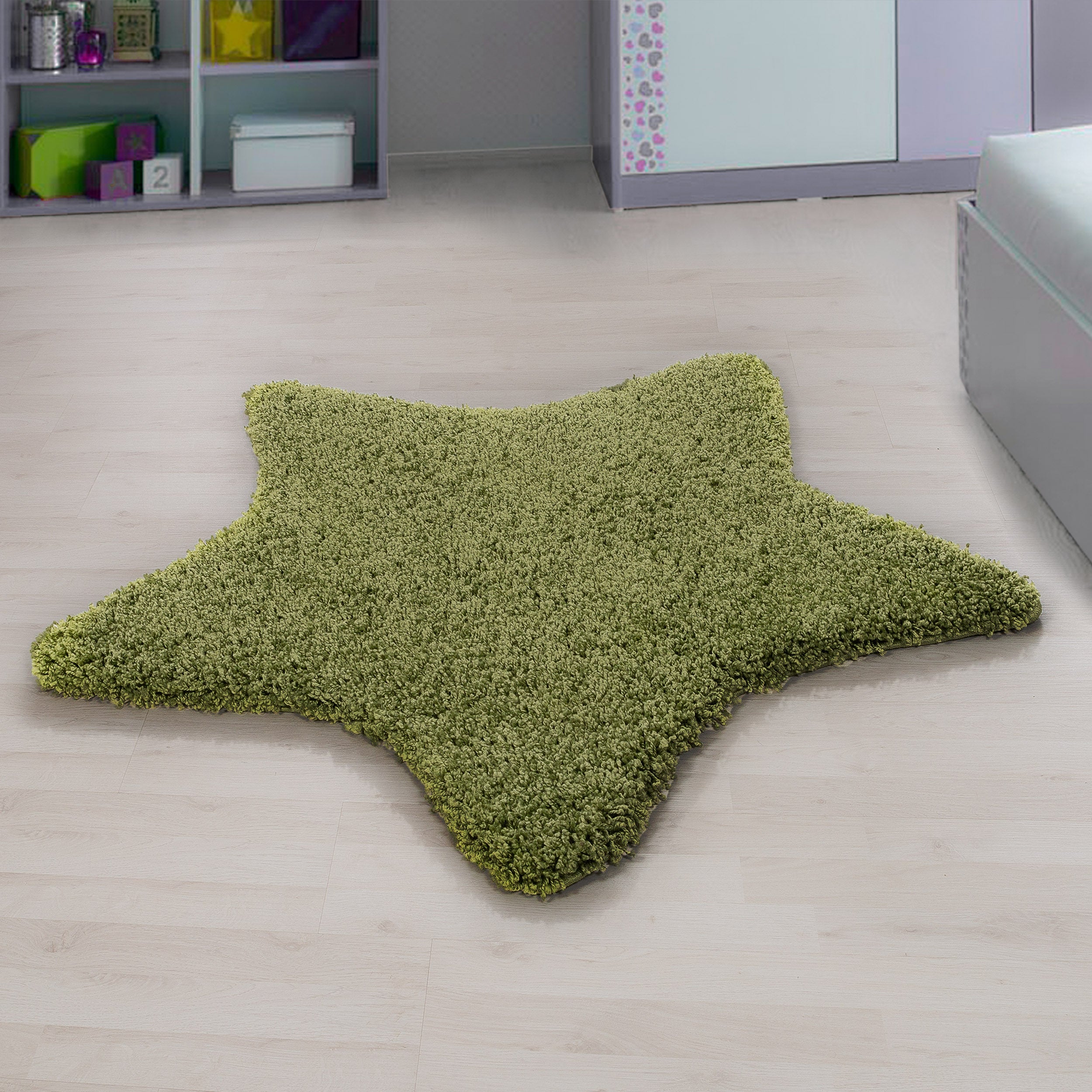 Kindertapijt Omid Stervorm Groen Vloerkleed - Omid Carpets