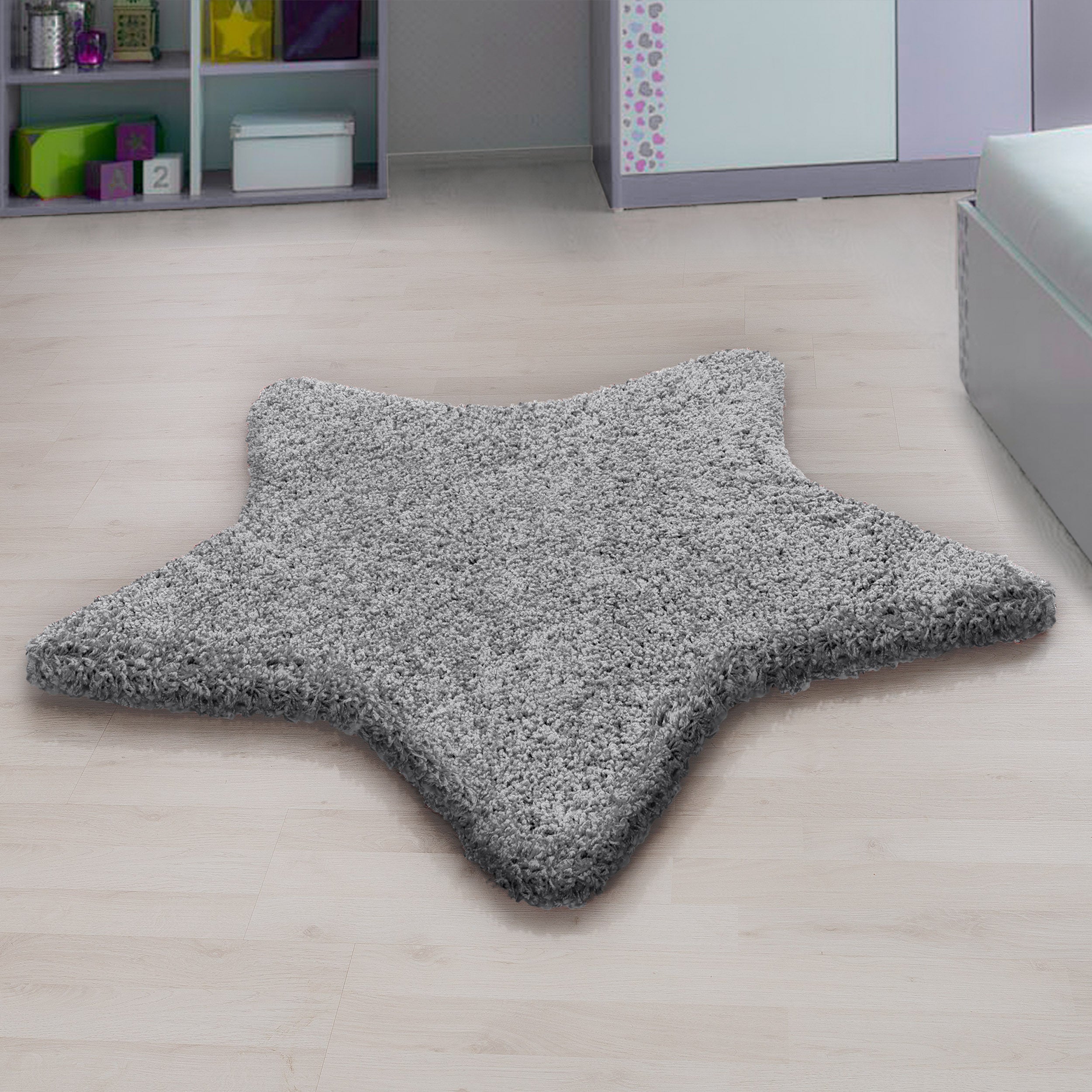Kindertapijt Omid Stervorm Grijs Vloerkleed - Omid Carpets