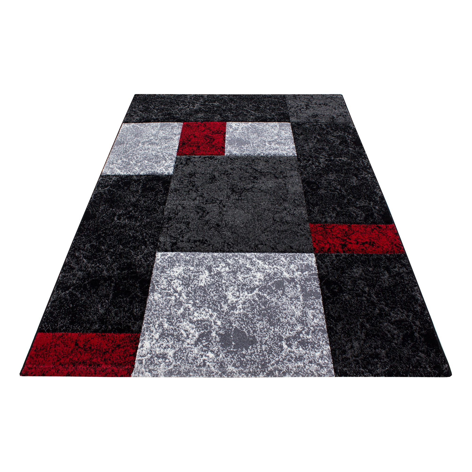 Rood Tapijt Laagpolig Vloerkleed Omid Modern Vibes - Omid Carpets