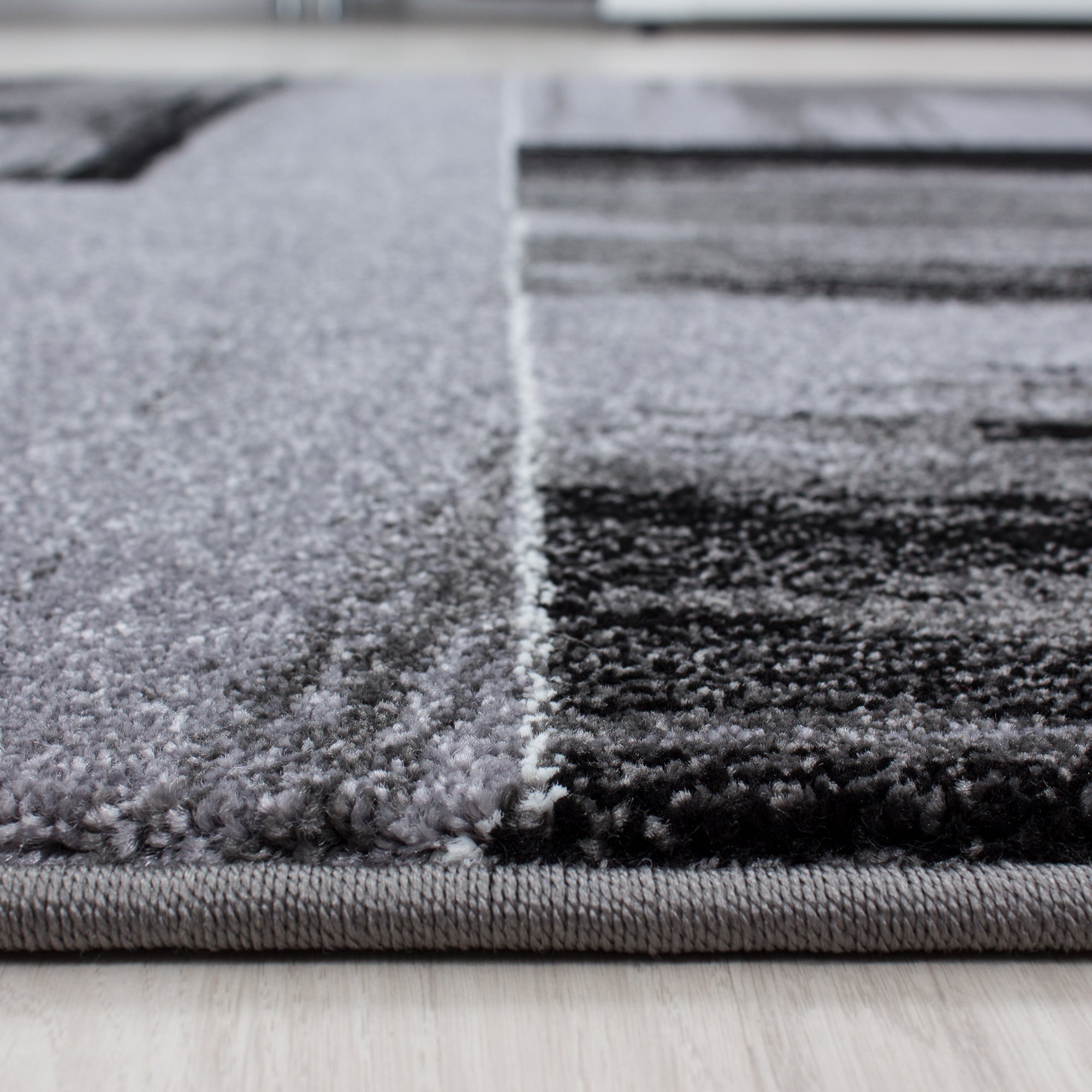 Grijs Tapijt Laagpolig Vloerkleed Omid Perception - Omid Carpets