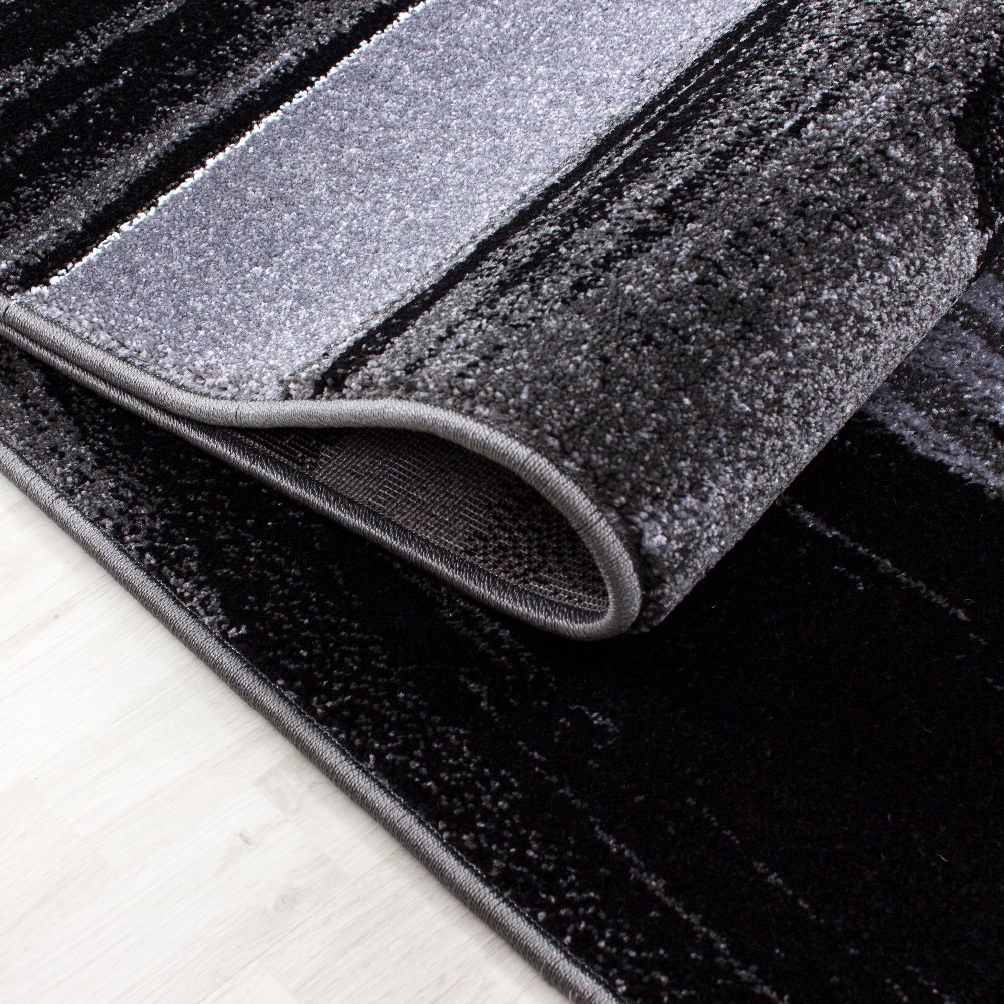 Grijs Tapijt Laagpolig Vloerkleed Omid Perception - Omid Carpets