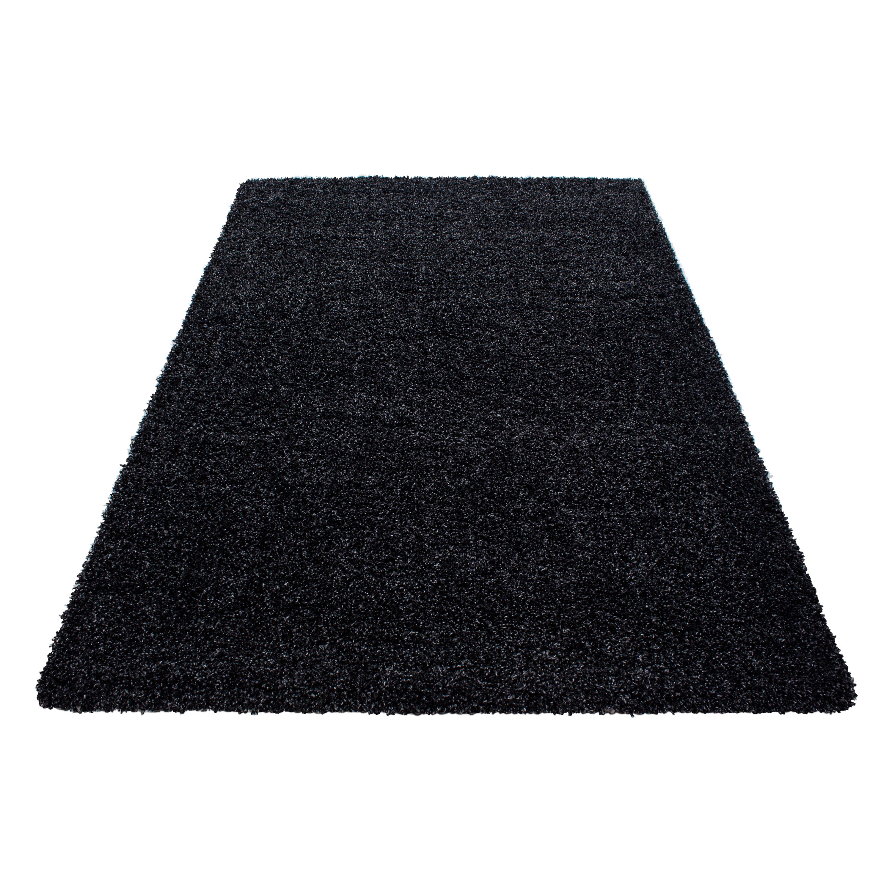 Anthraciet Tapijt Hoogpolig Vloerkleed - Omid Essential - Omid Carpets