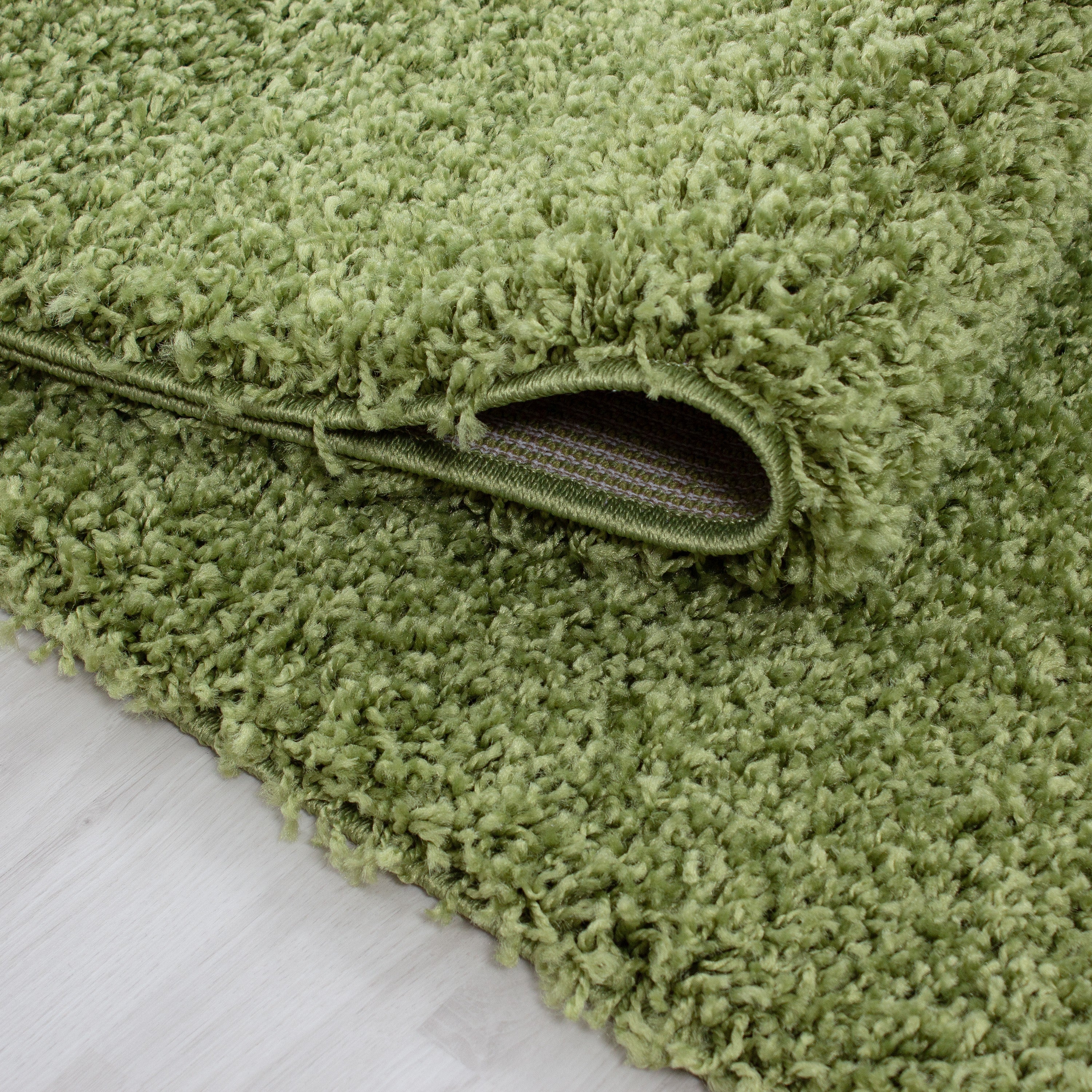 Groen Tapijt Hoogpolig Vloerkleed - Omid Essential - Omid Carpets