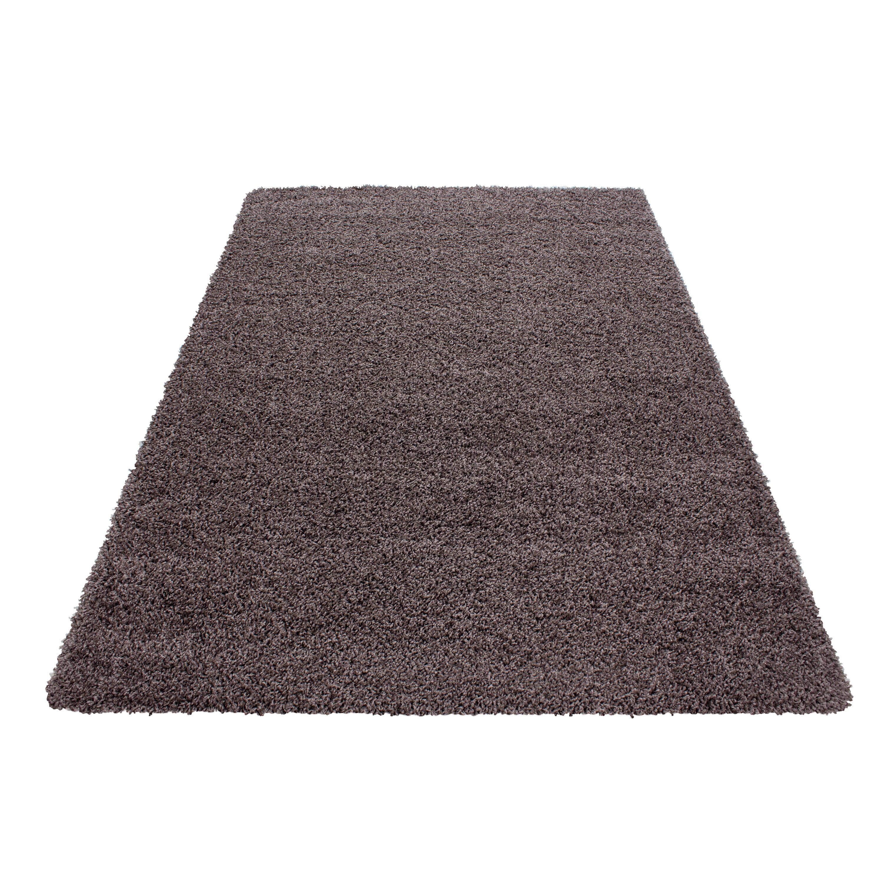 Taupe Tapijt Hoogpolig Vloerkleed - Omid Essential - Omid Carpets