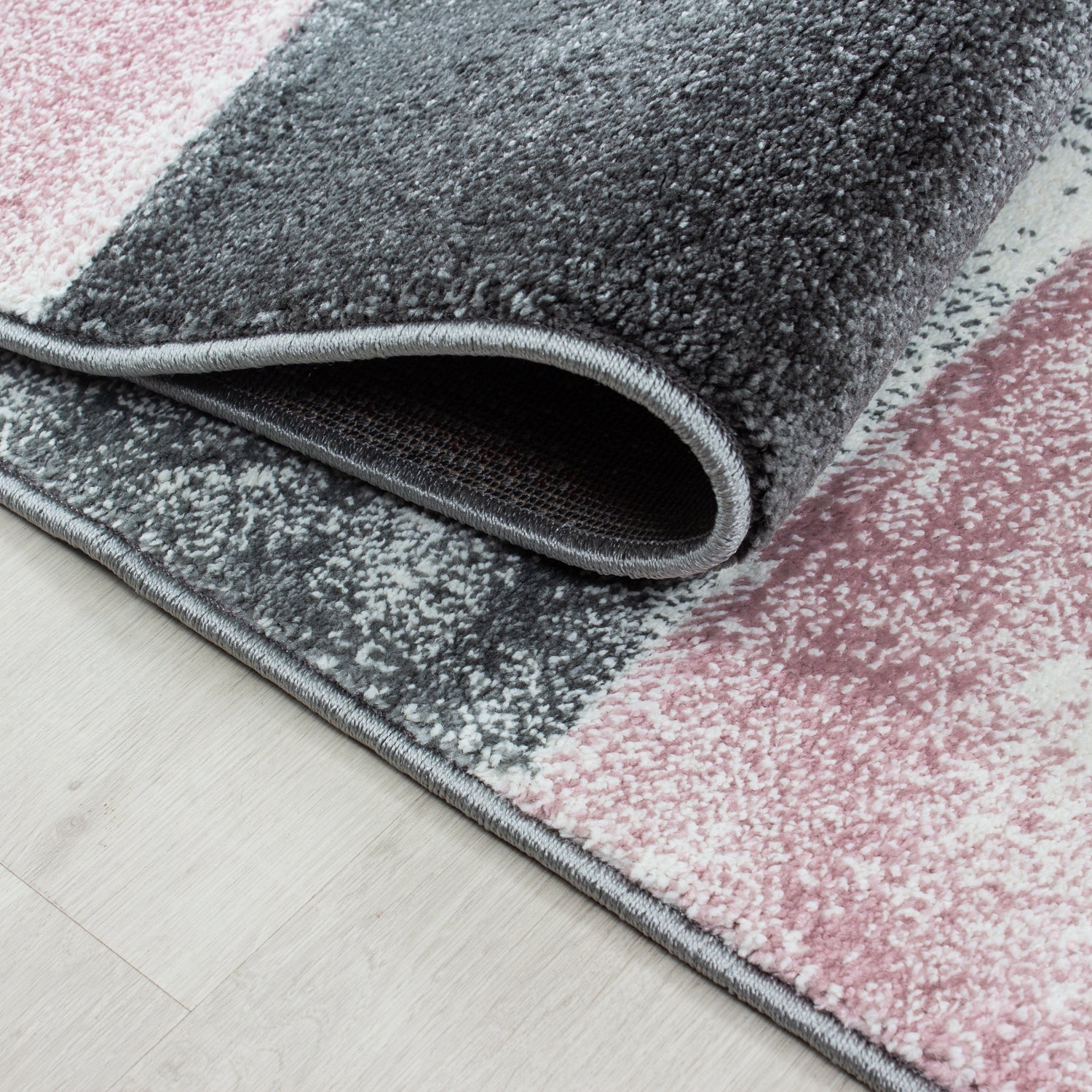 Roos Tapijt Laagpolig Vloerkleed Omid Modern Vibes - Omid Carpets