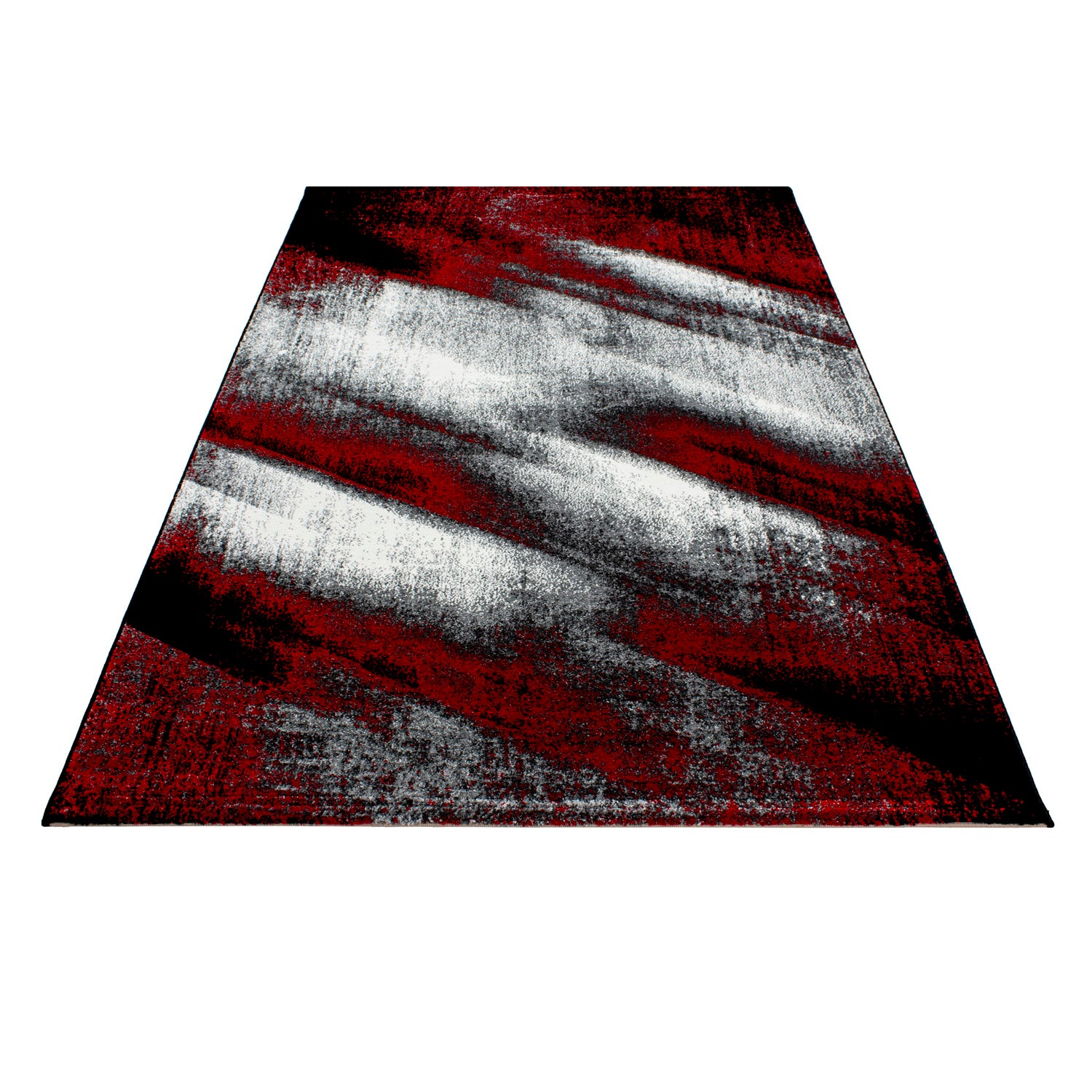 Rood Tapijt Laagpolig Vloerkleed Omid Perception - Omid Carpets