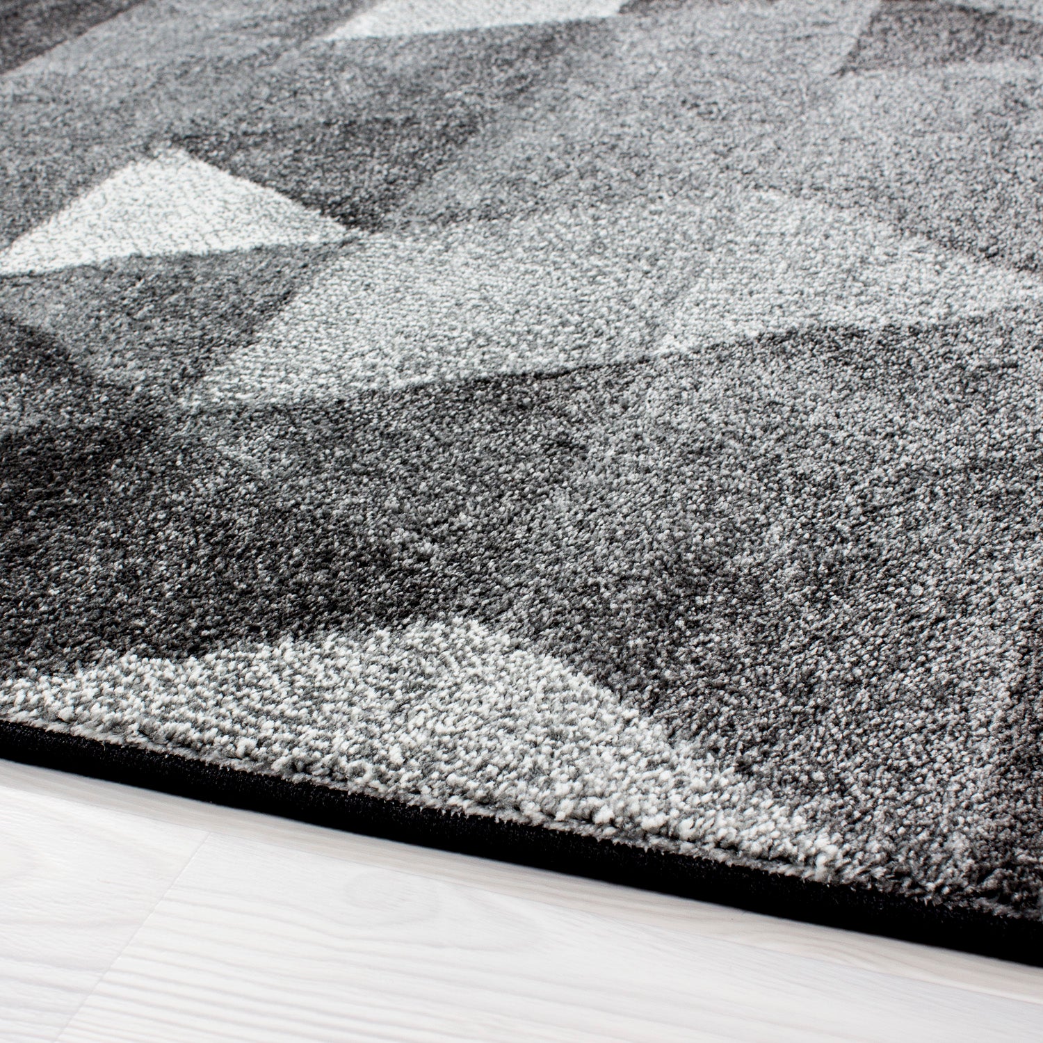Grijs Tapijt Laagpolig Vloerkleed Omid Perception - Omid Carpets