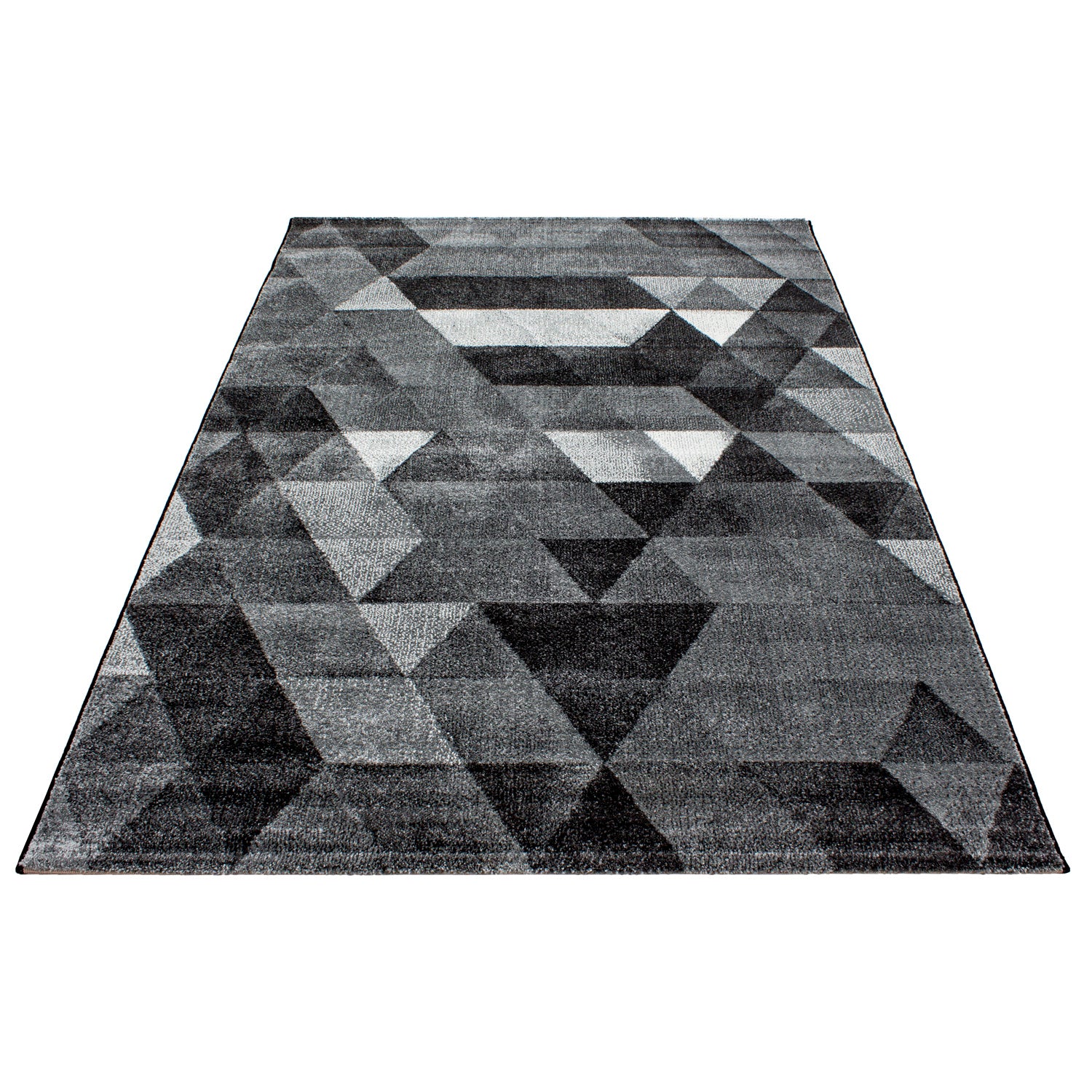 Grijs Tapijt Laagpolig Vloerkleed Omid Perception - Omid Carpets