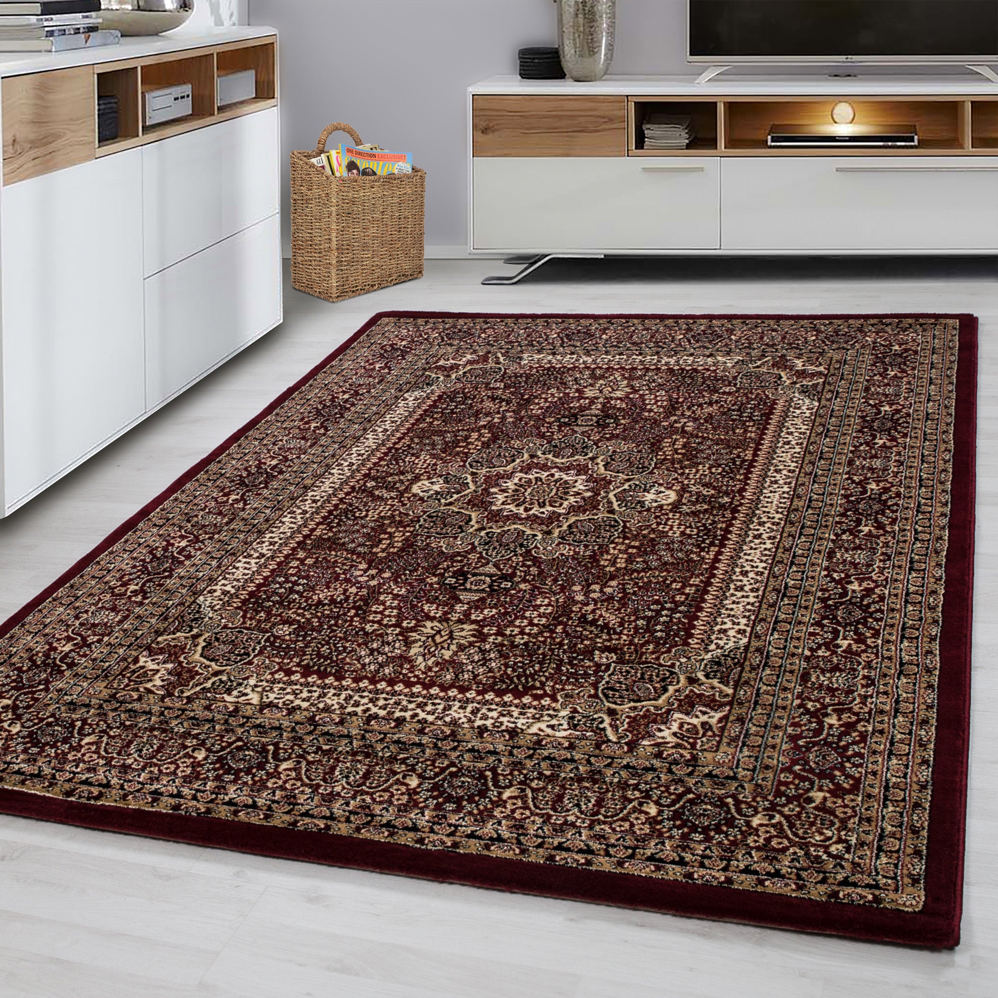 Rood Tapijt Klassiek Vloerkleed Omid Royal - Omid Carpets