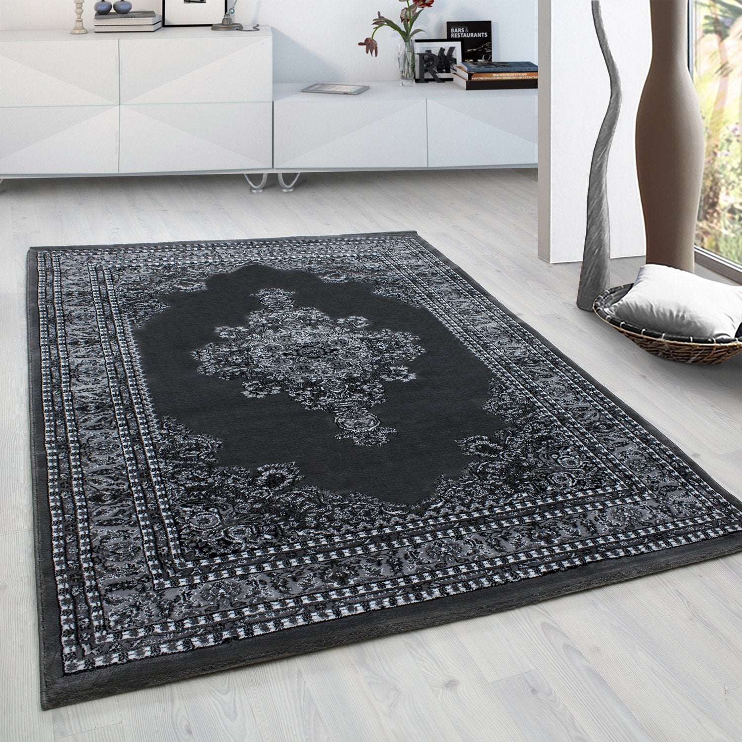 Grijs Tapijt Klassiek Vloerkleed Omid Royal - Omid Carpets