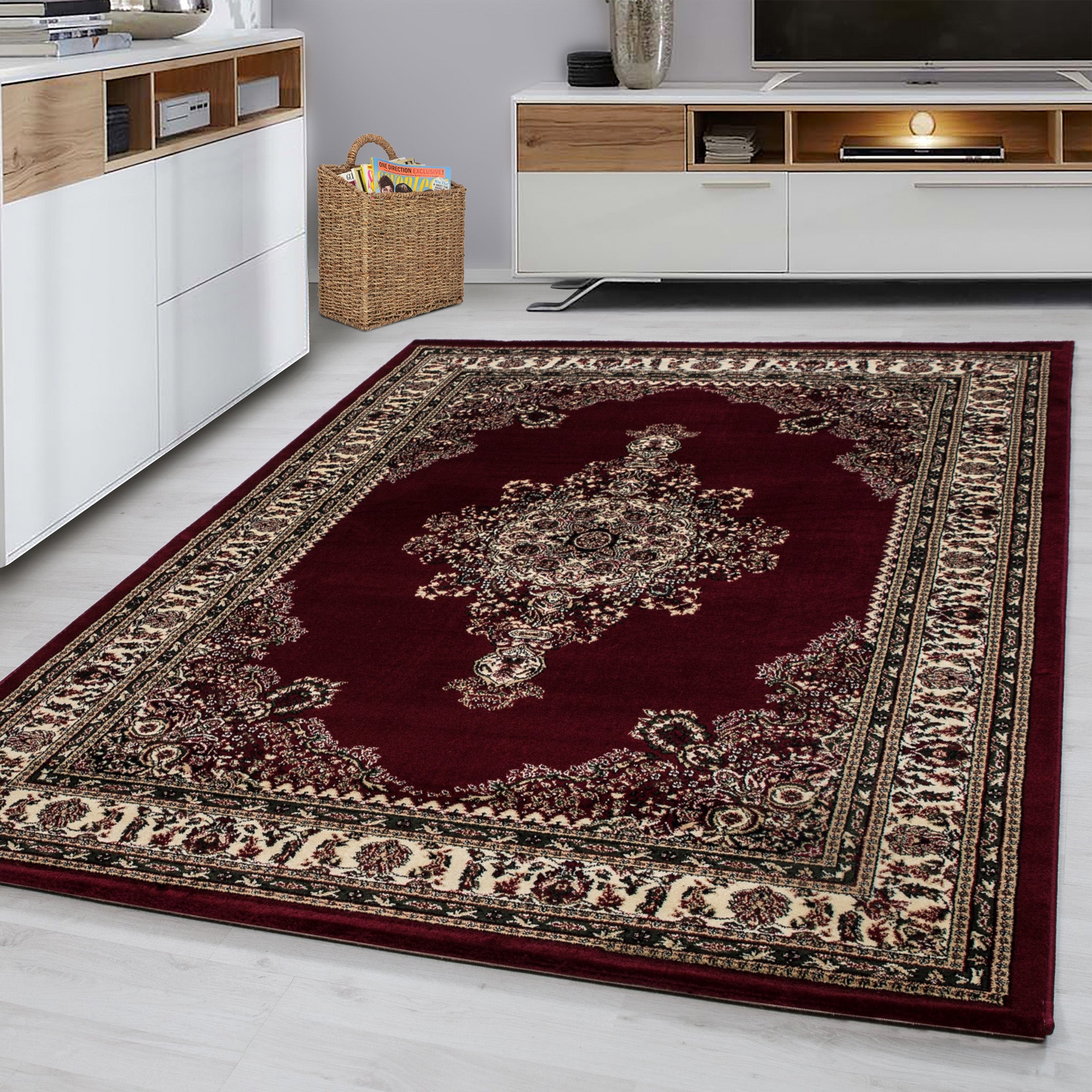 Rood Tapijt Klassiek Vloerkleed Omid Royal - Omid Carpets