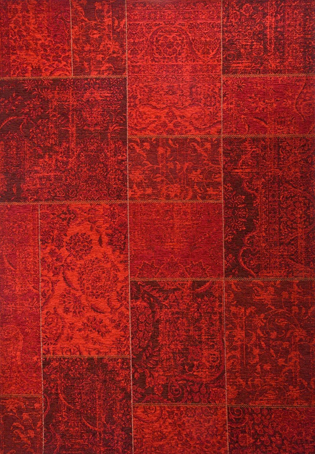 Mozaïek Mokka Patchwork Tapijt - Omid Carpets