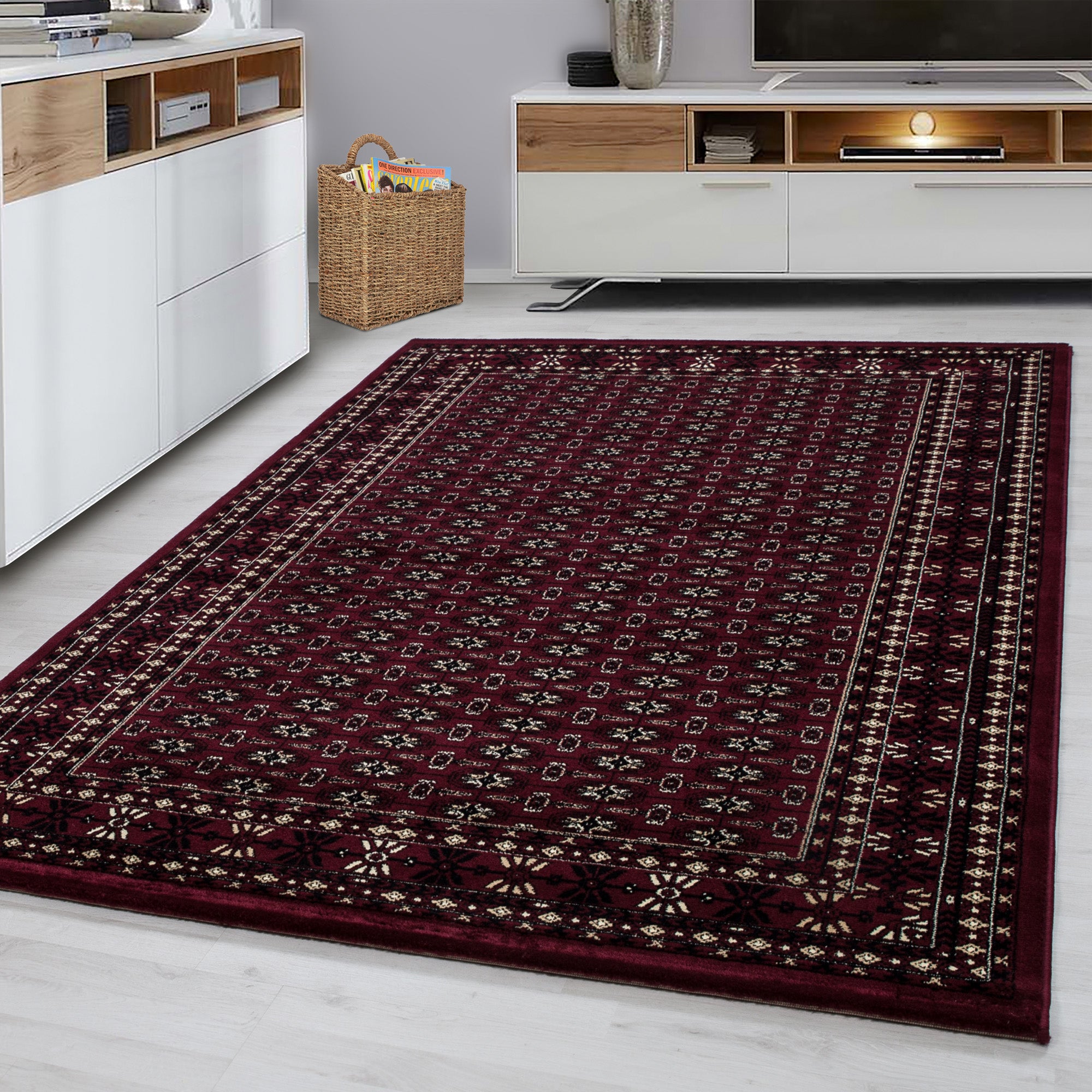 Rood Tapijt Klassiek Vloerkleed Omid Royal - Omid Carpets